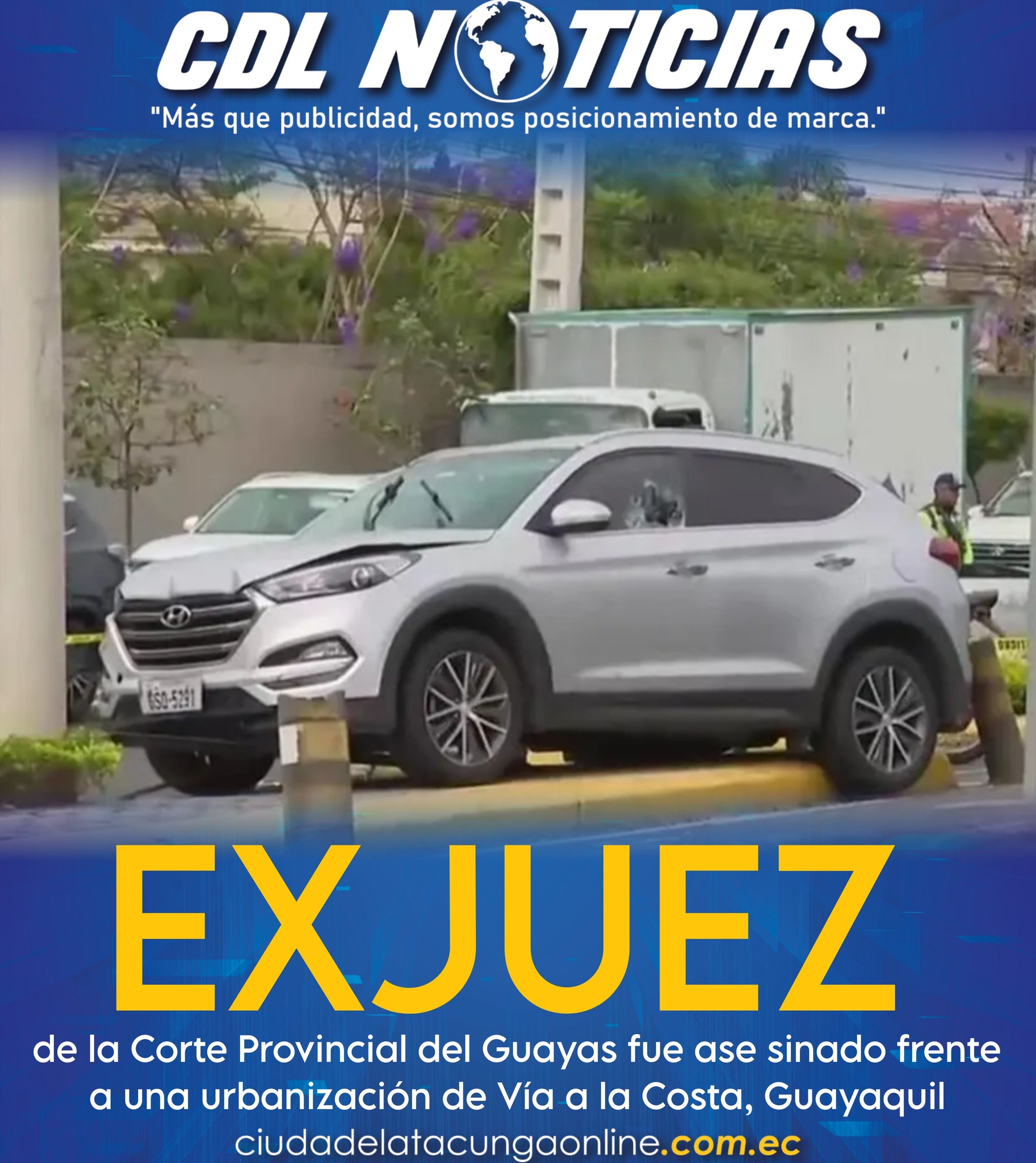 Un exjuez de la Corte Provincial del Guayas fue asesinado frente a una urbanización de Vía a la Costa, Guayaquil