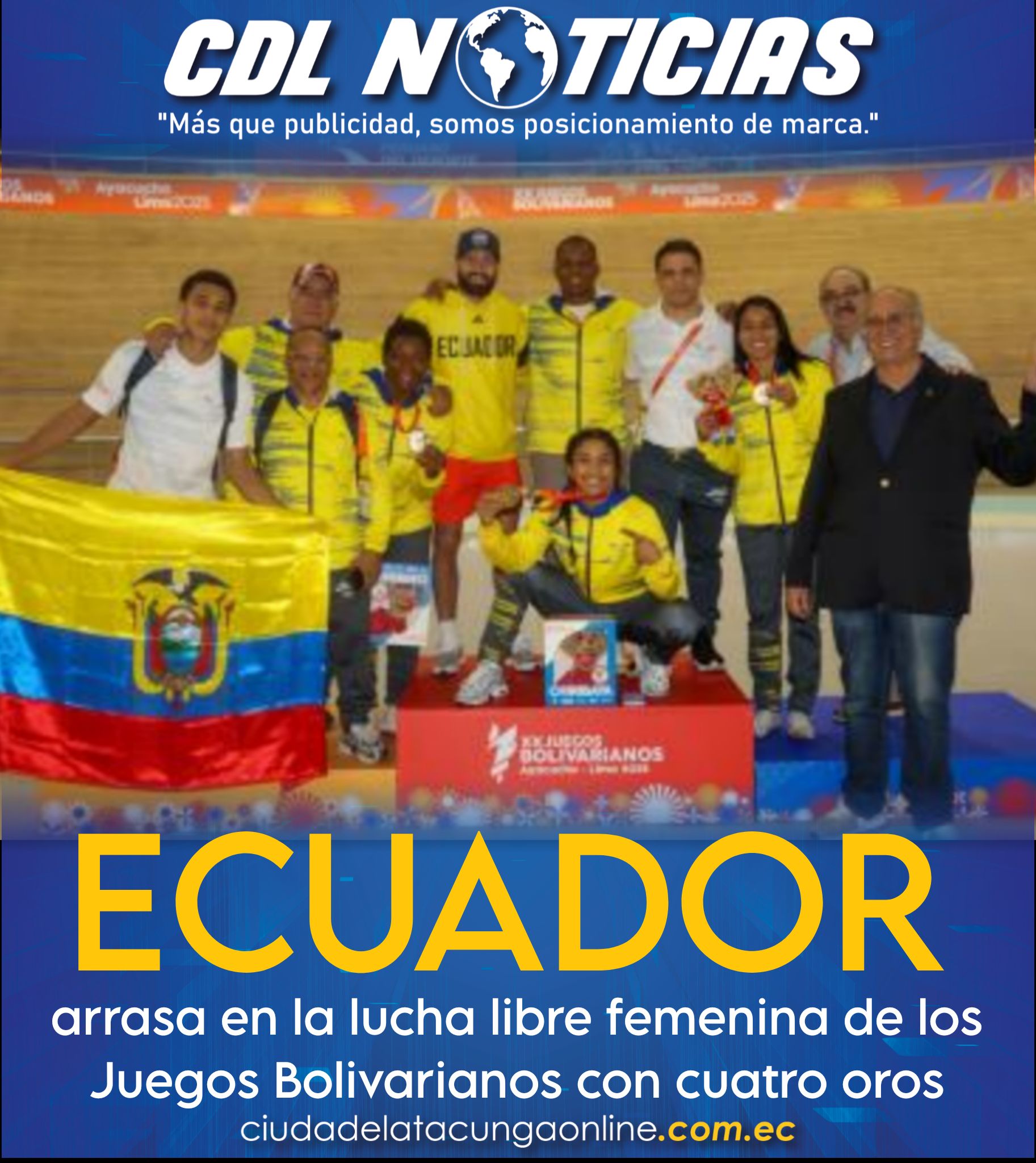 Ecuador arrasa en la lucha libre femenina de los Juegos Bolivarianos con cuatro oros