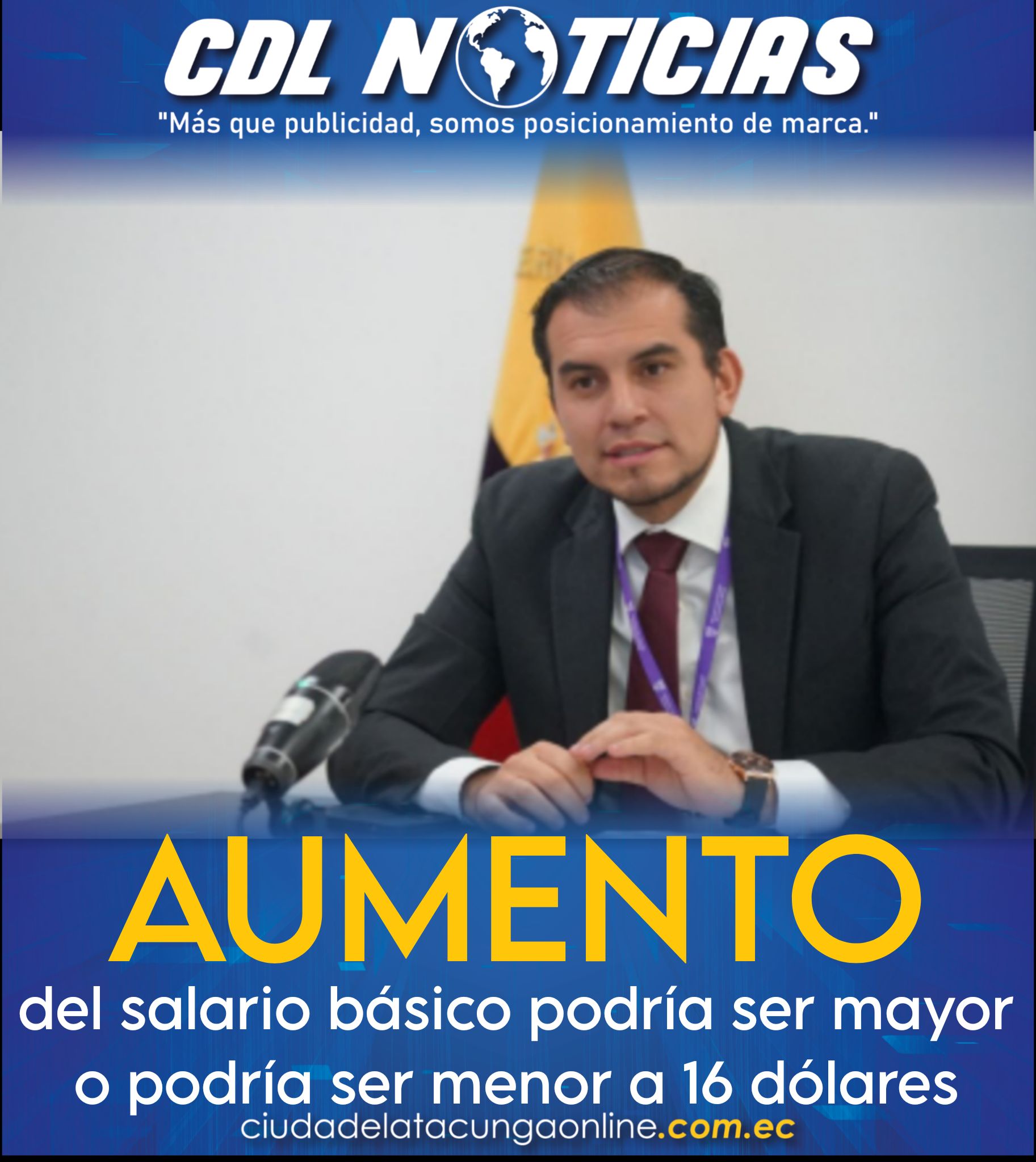 Harold Burbano: El aumento del salario básico podría ser mayor o podría ser menor a 16 dólares