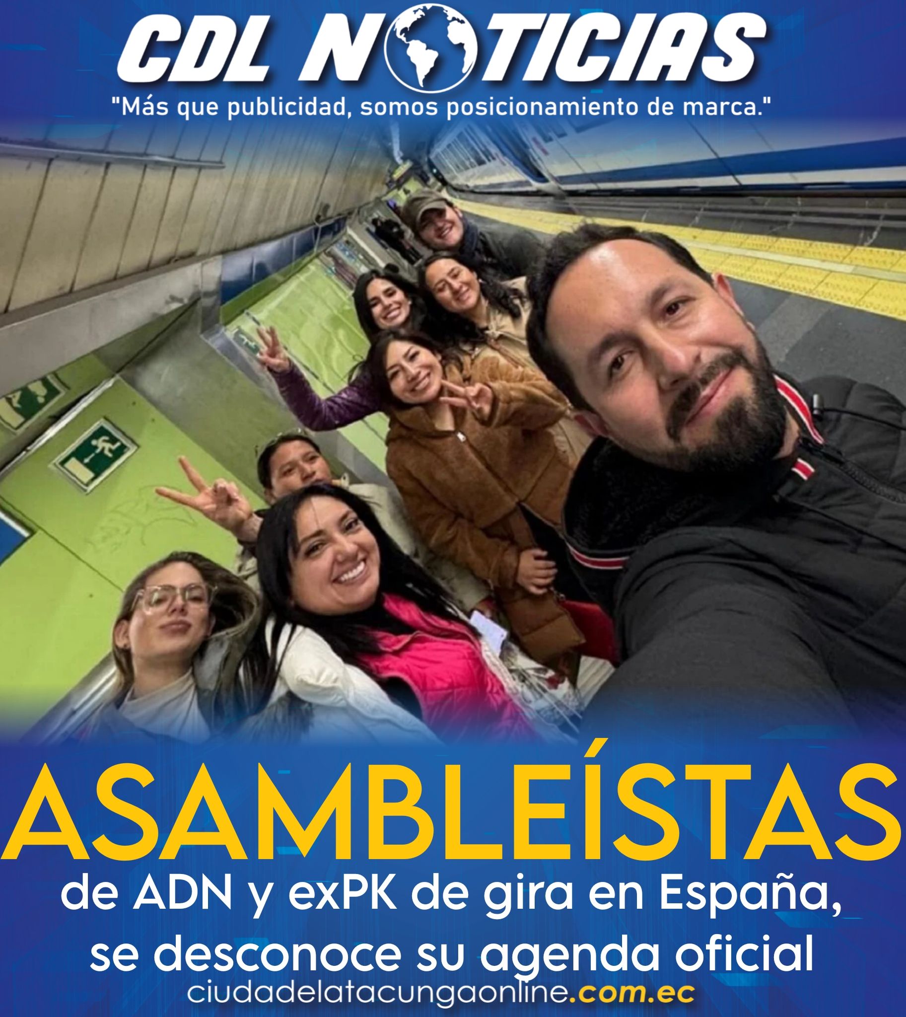 Asambleístas de ADN y exPK de gira en España, se desconoce su agenda oficial