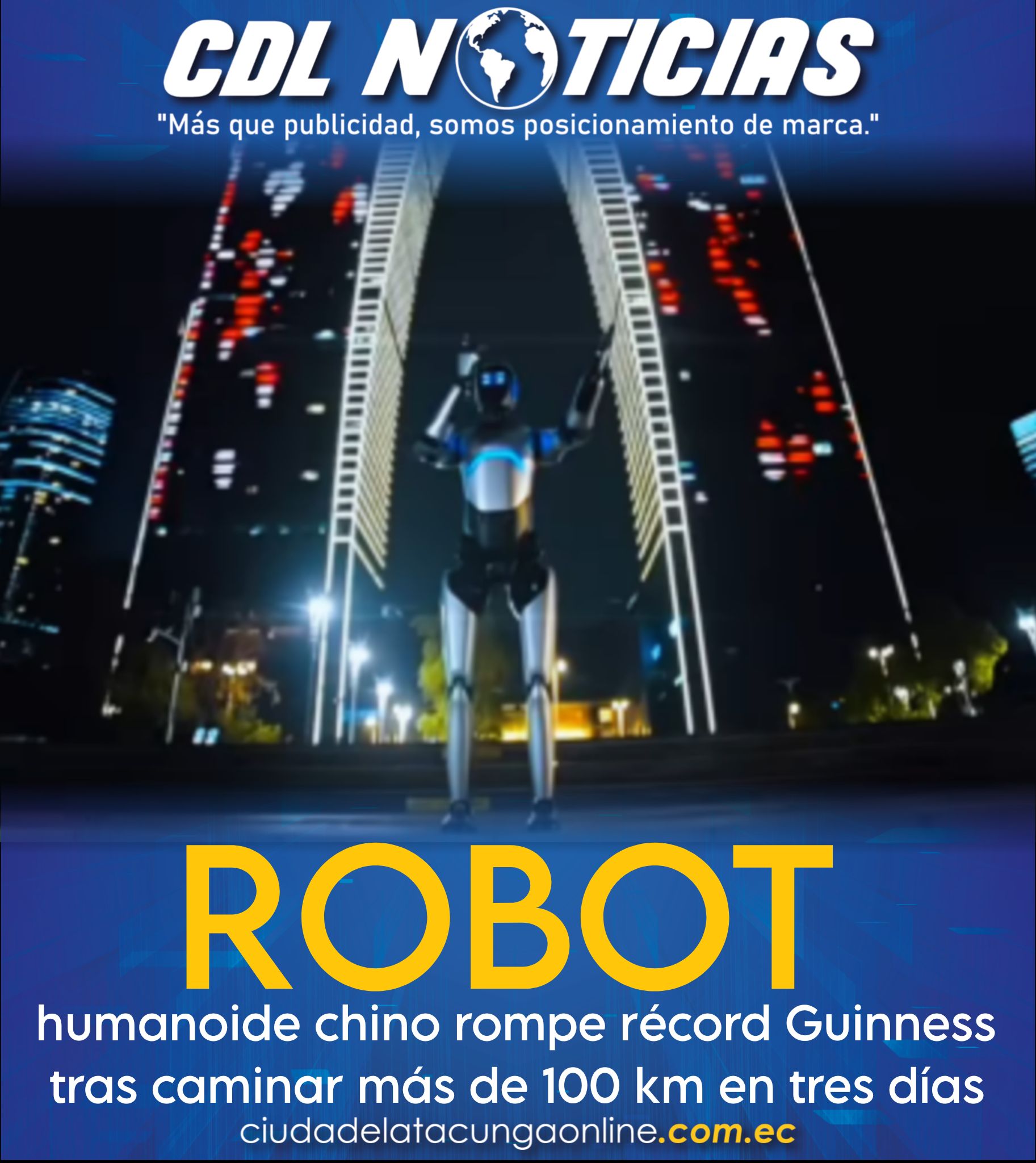 Robot humanoide chino rompe récord Guinness tras caminar más de 100 km en tres días