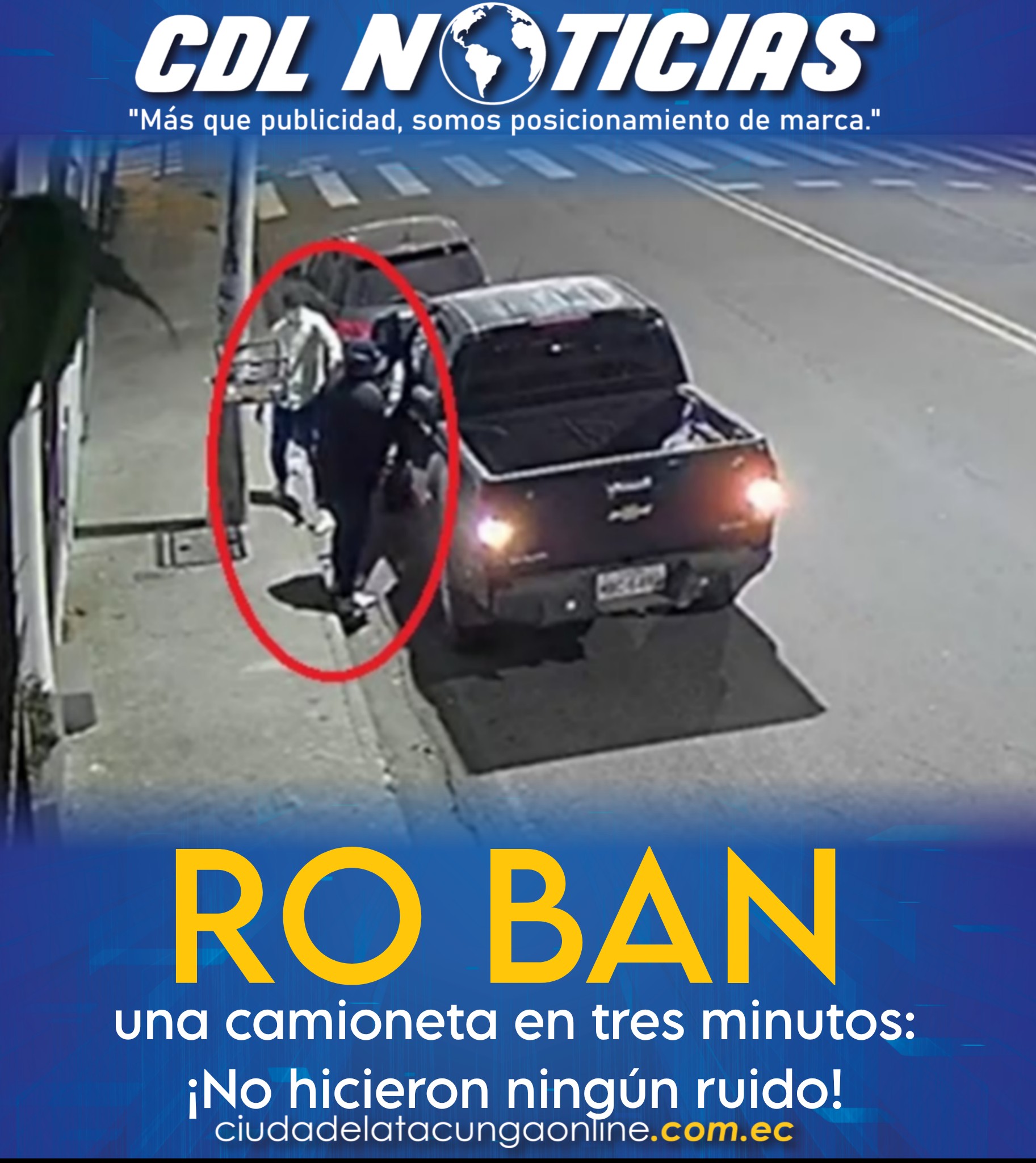 Ro ban una camioneta en tres minutos: ¡No hicieron ningún ruido!