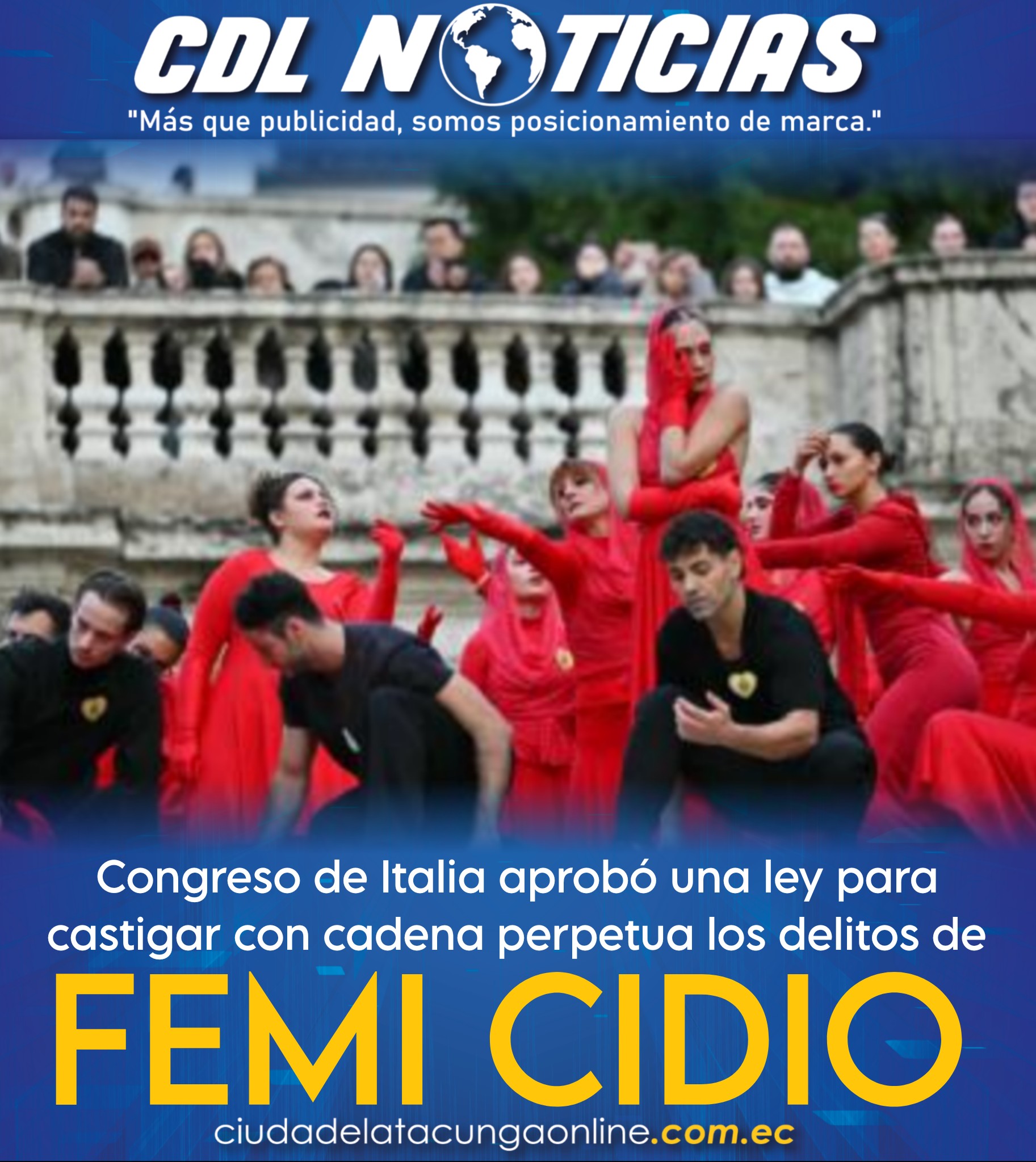 Congreso de Italia aprobó una ley para castigar con cadena perpetua los delitos de fe micidio