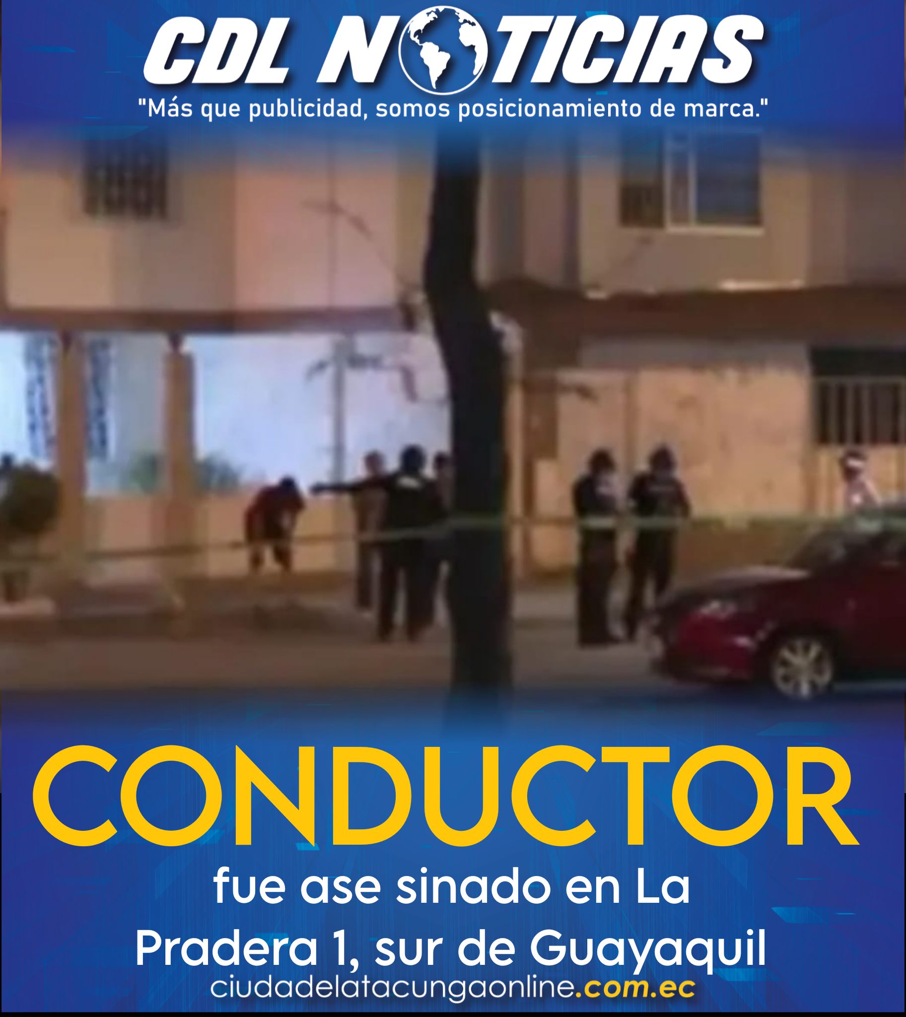 Un conductor fue ase sinado en La Pradera 1, sur de Guayaquil