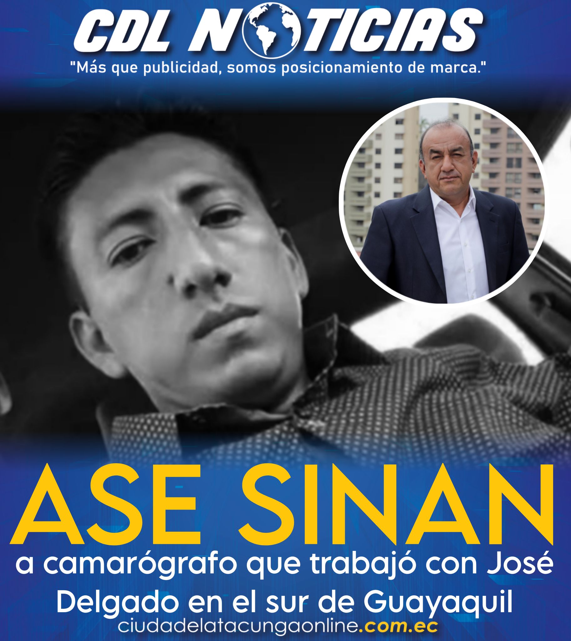 Ase sinan a camarógrafo que trabajó con José Delgado en el sur de Guayaquil