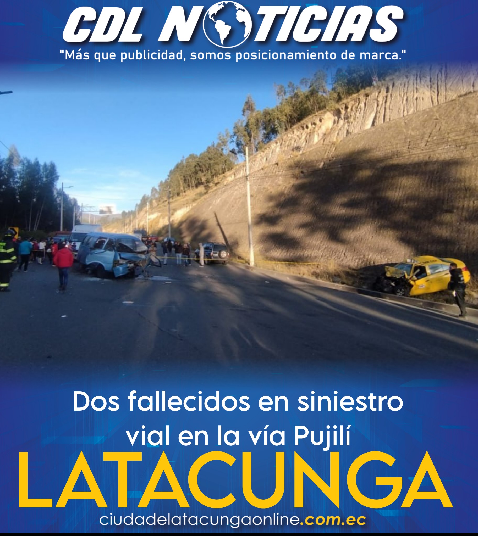 Dos fallecidos en siniestro vial en la vía Pujilí–Latacunga