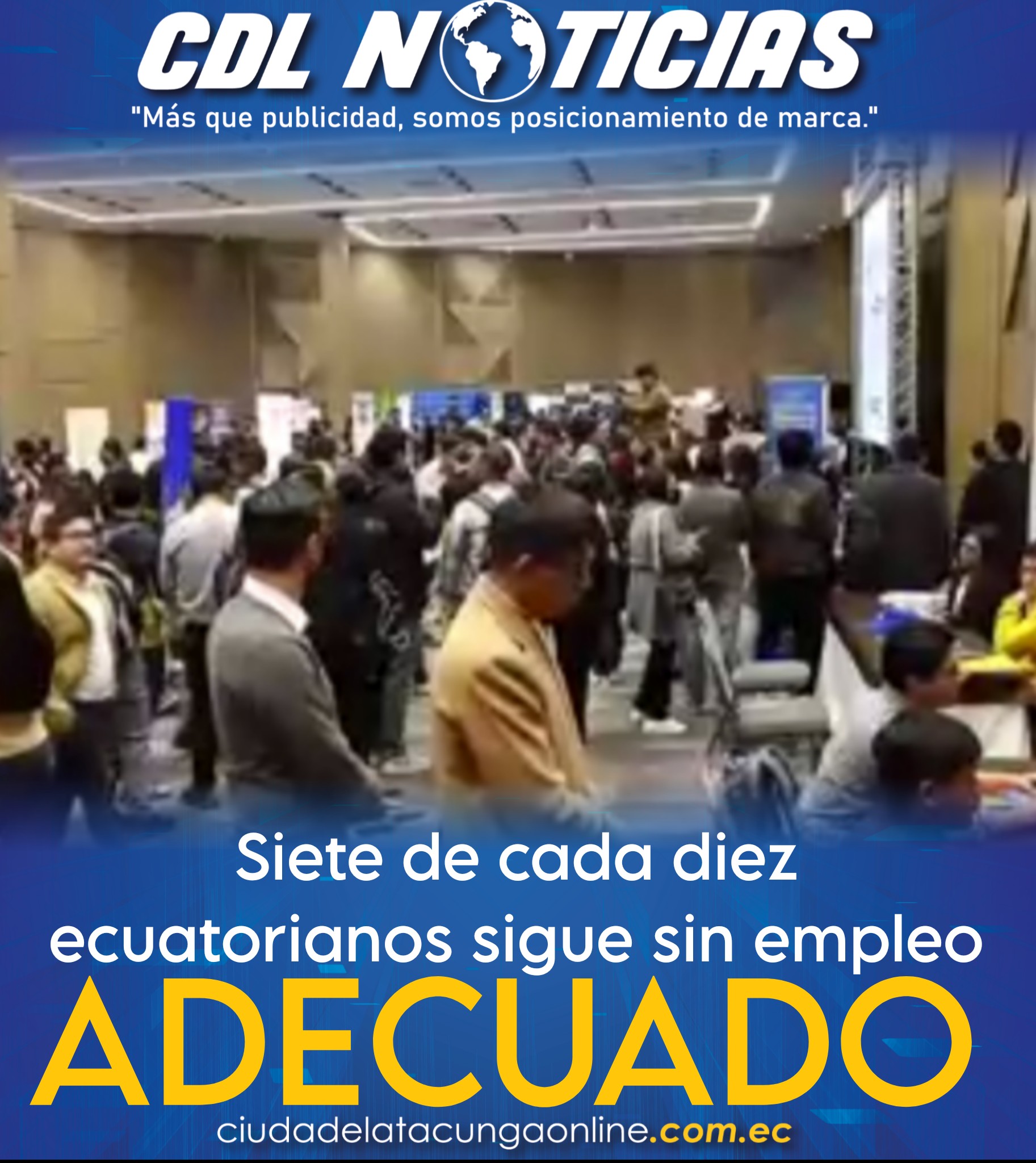 Siete de cada diez ecuatorianos sigue sin empleo adecuado: el país estancado entre el debate y la inacción