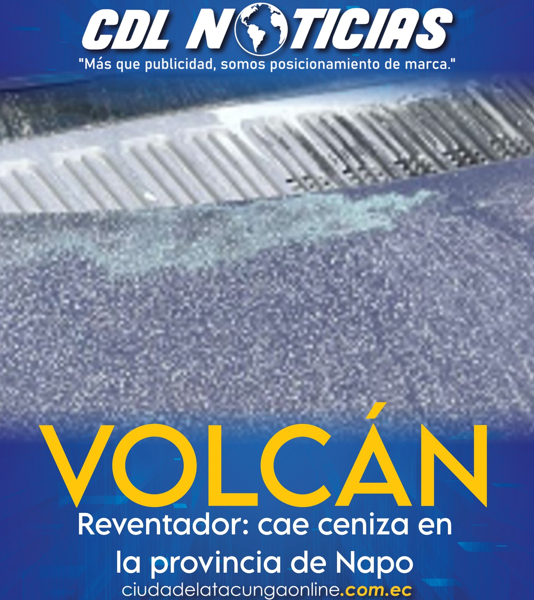 Volcán Reventador: cae ceniza en la provincia de Napo