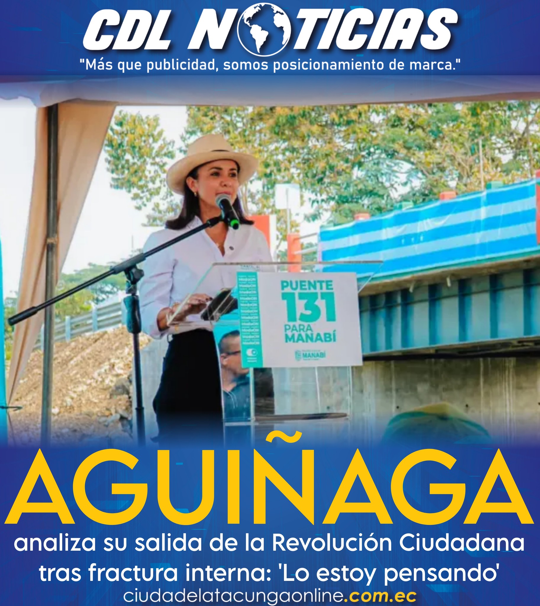 Marcela Aguiñaga analiza su salida de la Revolución Ciudadana tras fractura interna: ‘Lo estoy pensando’