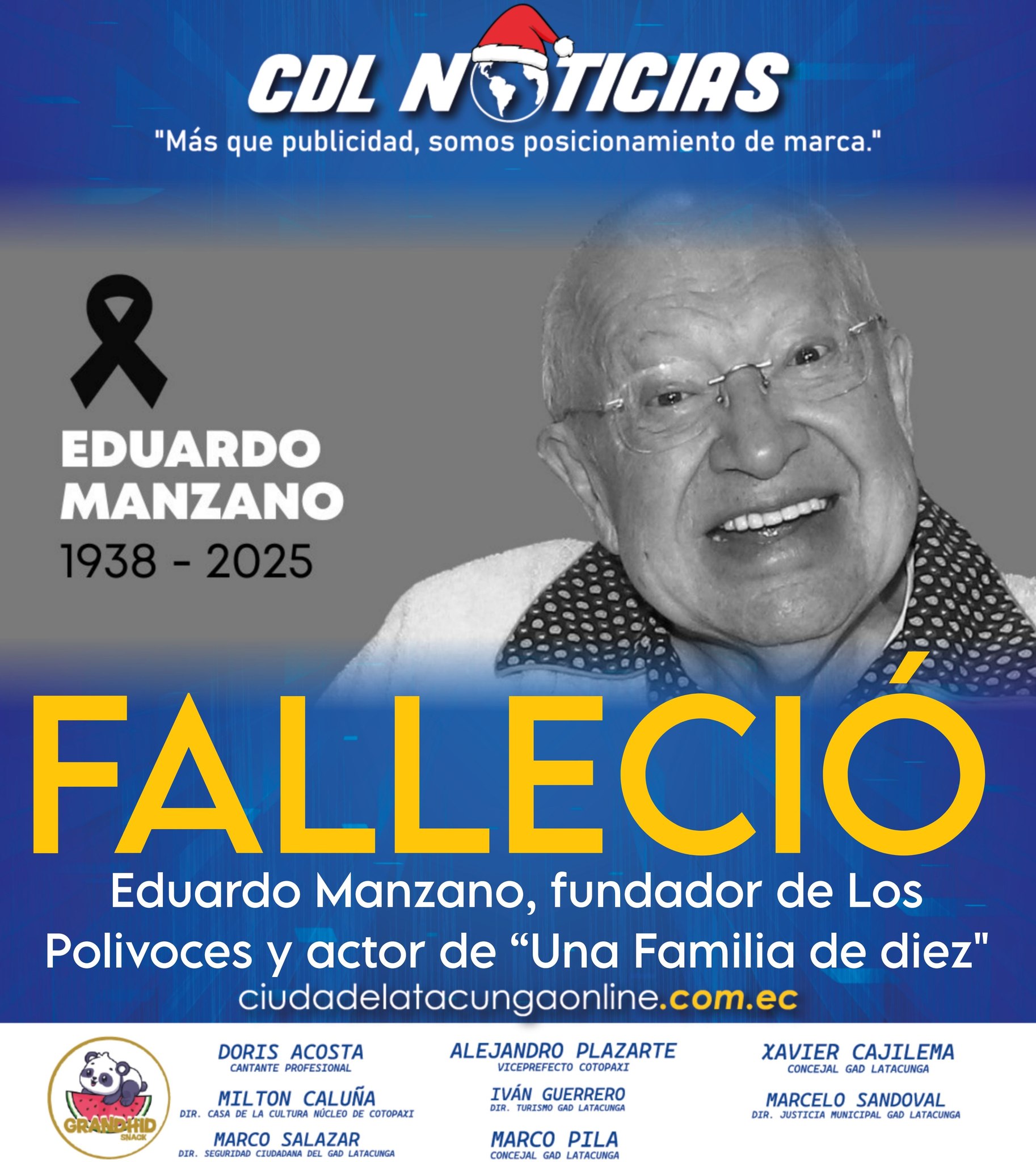 Falleció Eduardo Manzano, fundador de Los Polivoces y actor de “Una Familia de diez»