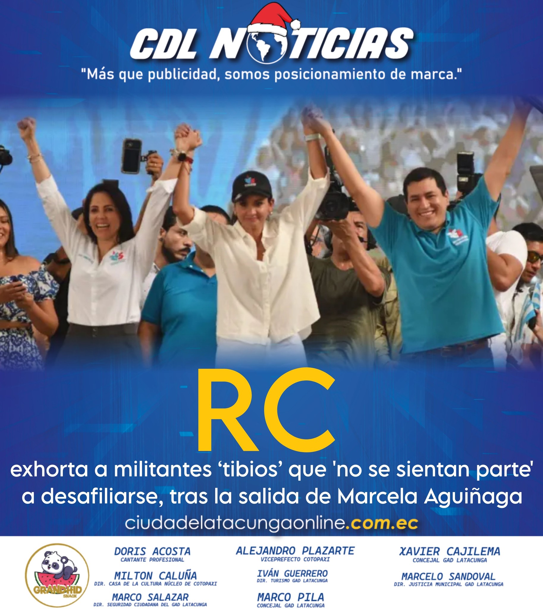 RC exhorta a militantes ‘tibios’ que ‘no se sientan parte’ a desafiliarse, tras la salida de Marcela Aguiñaga