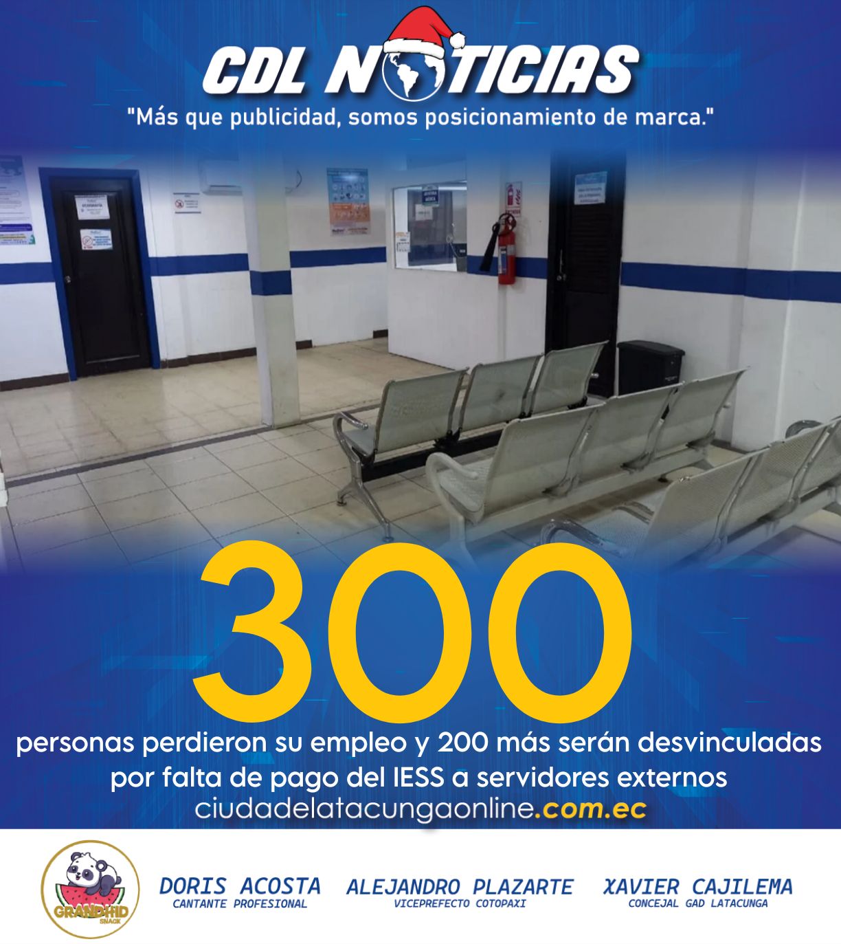 300 personas perdieron su empleo y 200 más serán desvinculadas por falta de pago del IESS a servidores externos