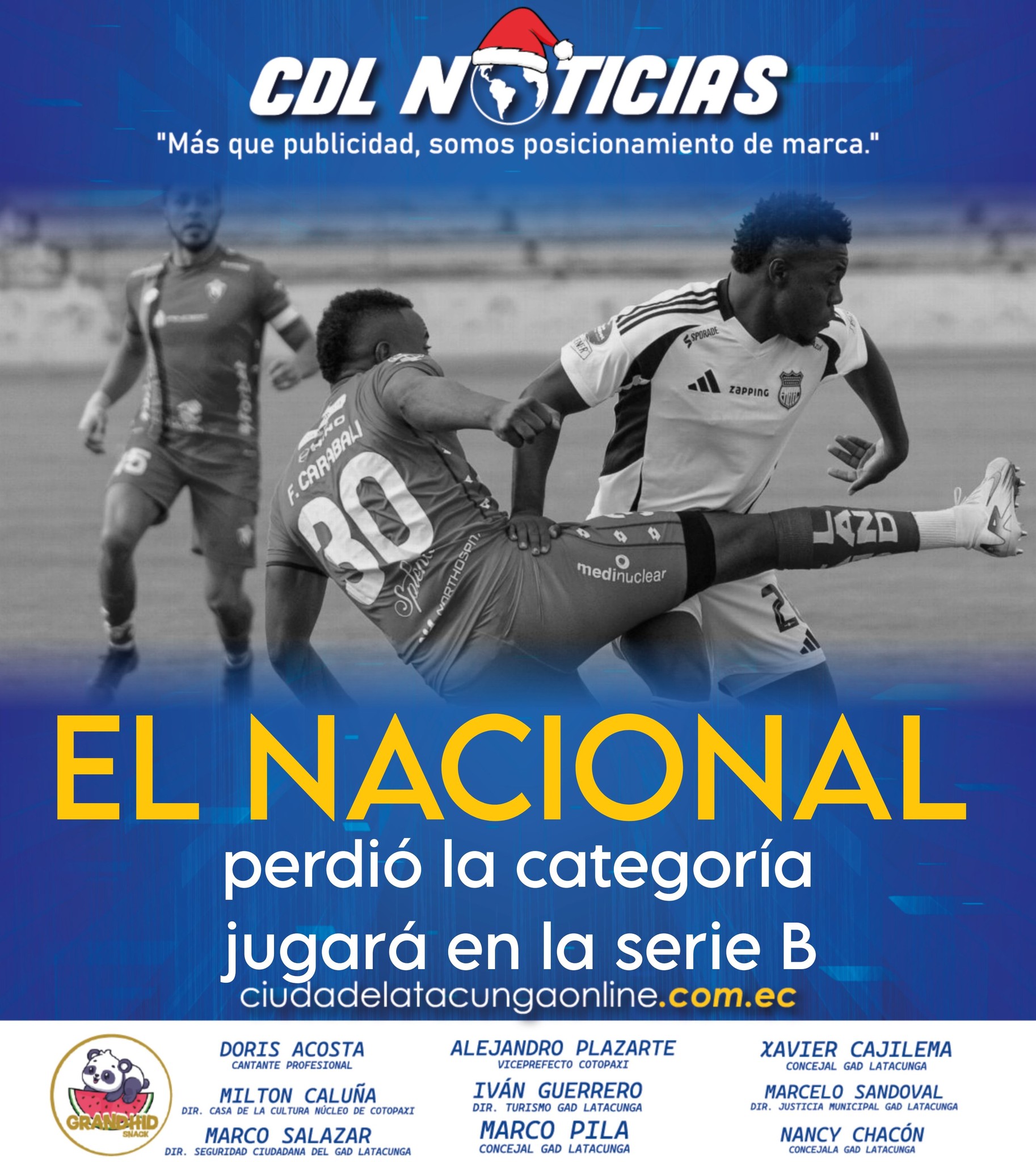 El Nacional perdió la categoría jugará en la serie B