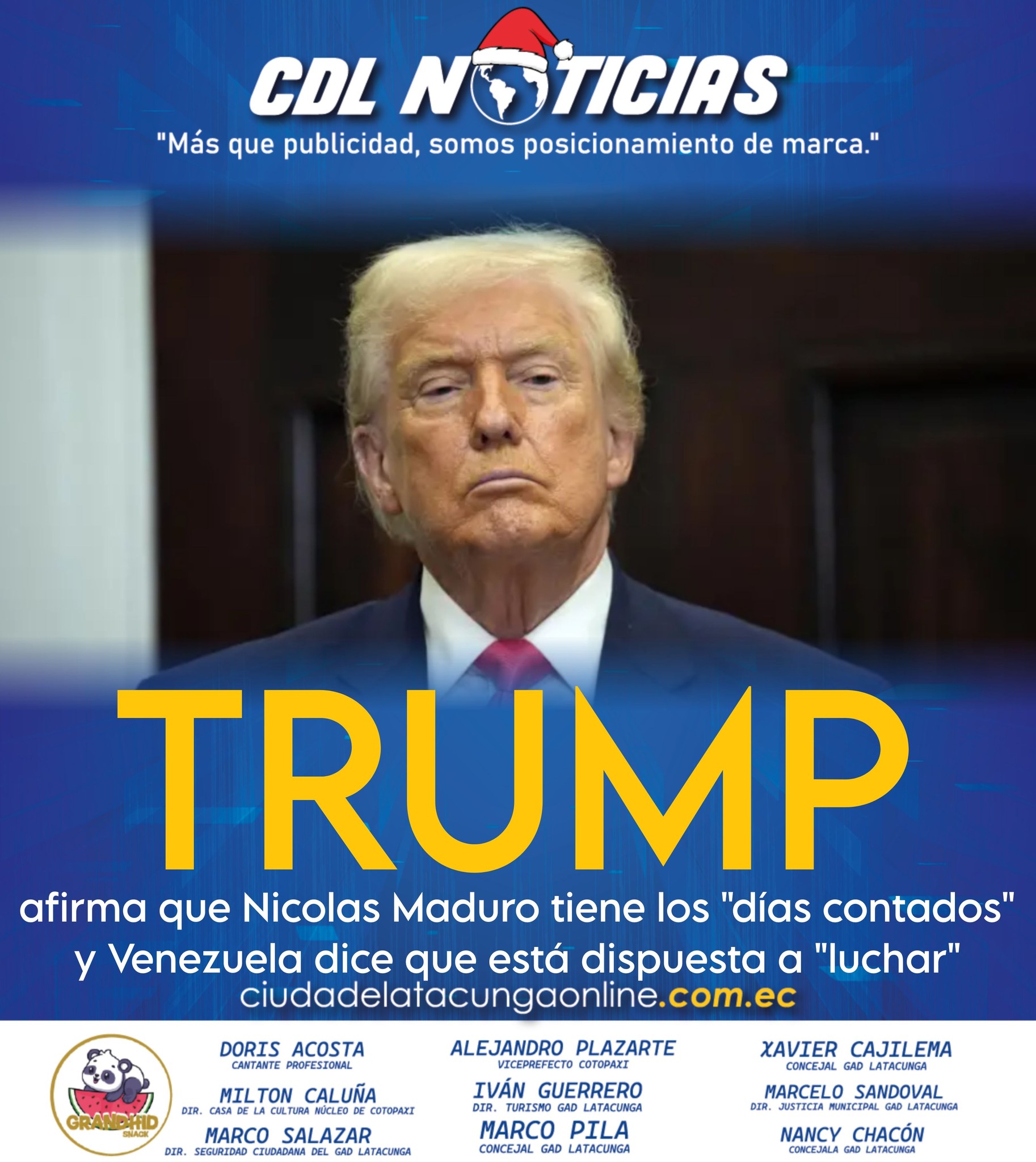 Donald Trump afirma que Nicolas Maduro tiene los «días contados» y Venezuela dice que está dispuesta a «luchar»