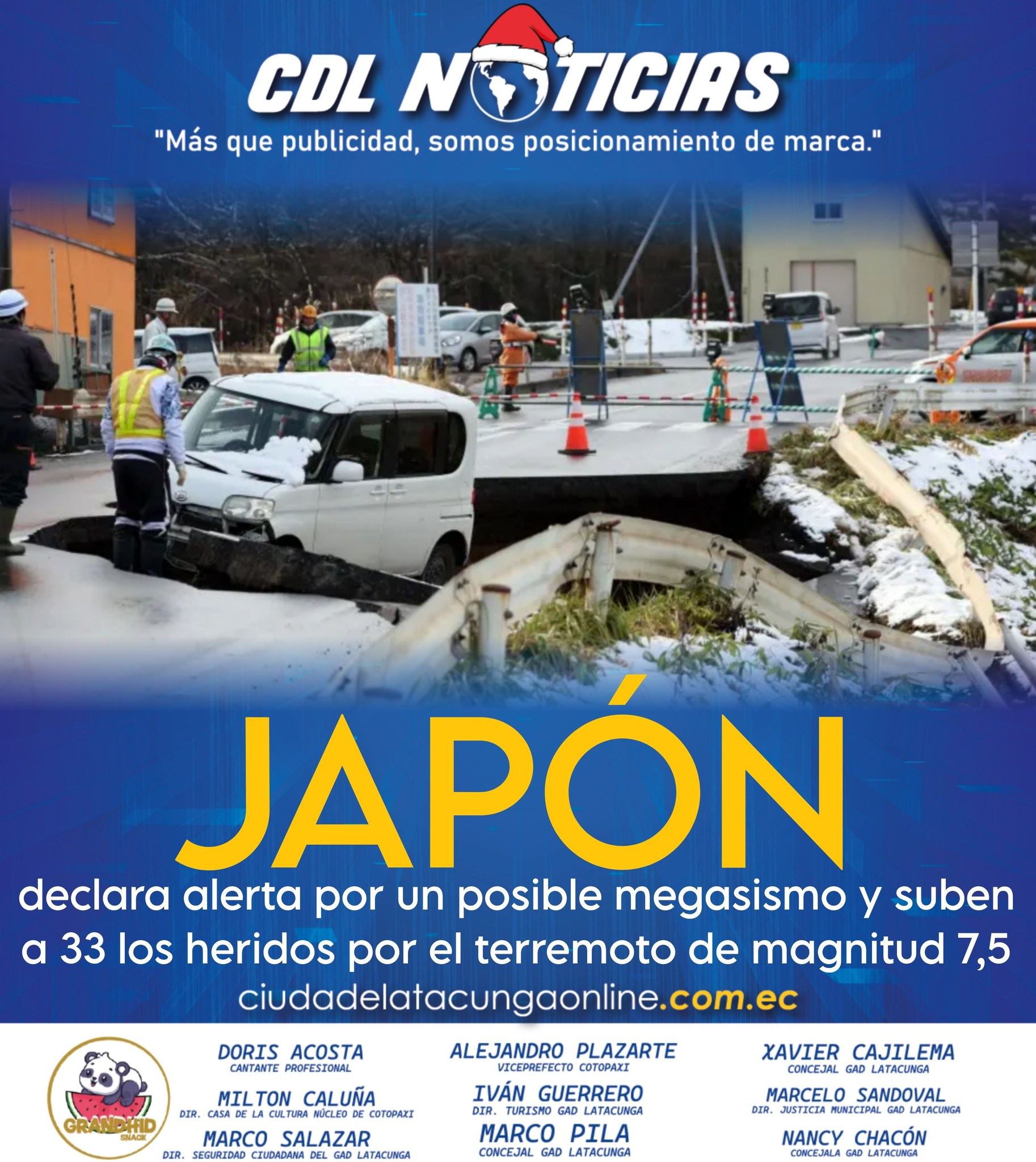 Japón declara alerta por un posible megasismo y suben a 33 los heridos por el terremoto de magnitud 7,5