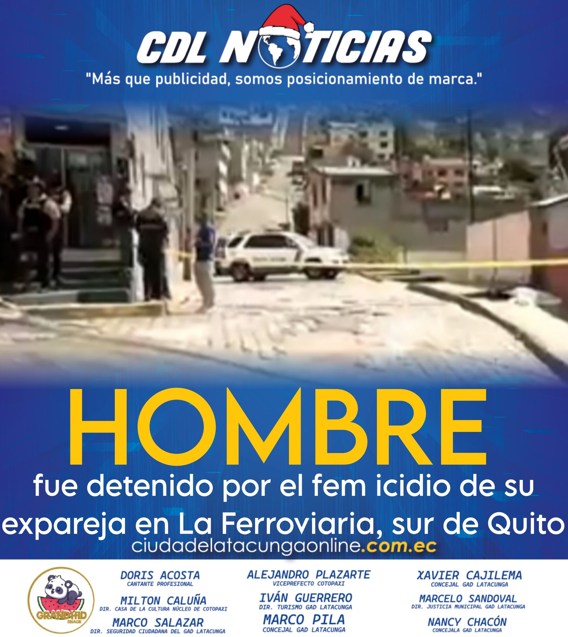 Un hombre fue detenido por el fem icidio de su expareja en La Ferroviaria, sur de Quito