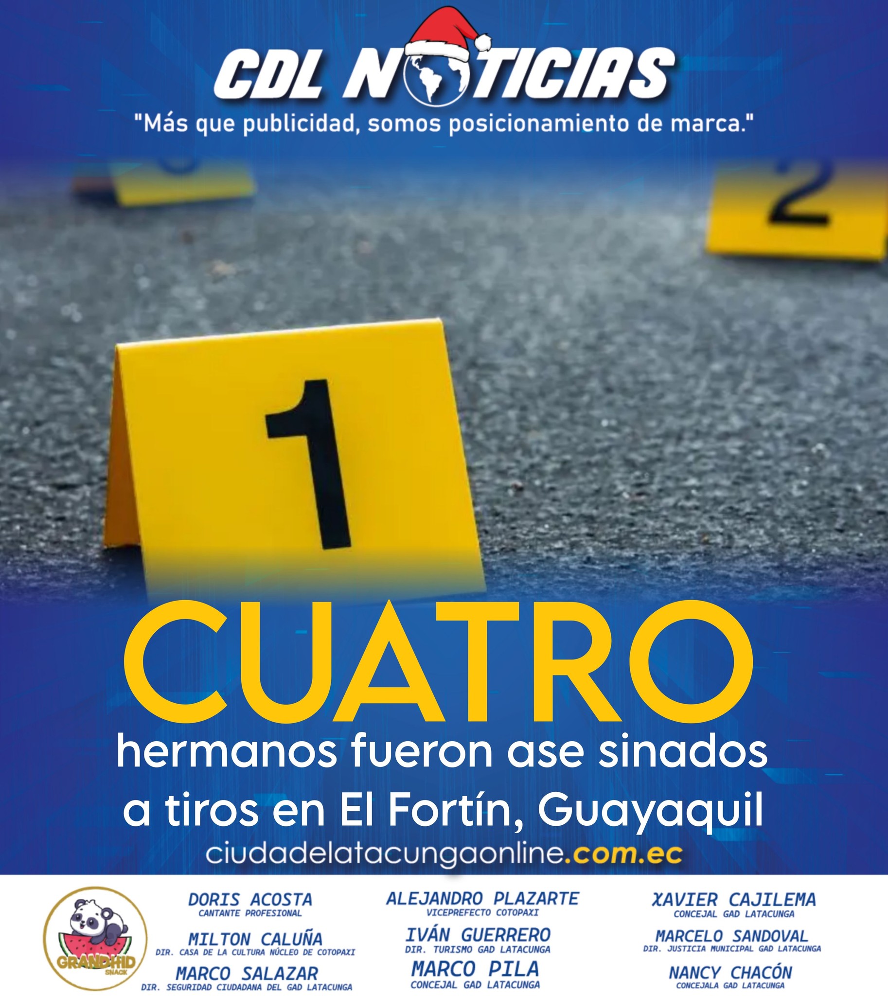 Cuatro hermanos fueron ase sinados a tiros en El Fortín, Guayaquil