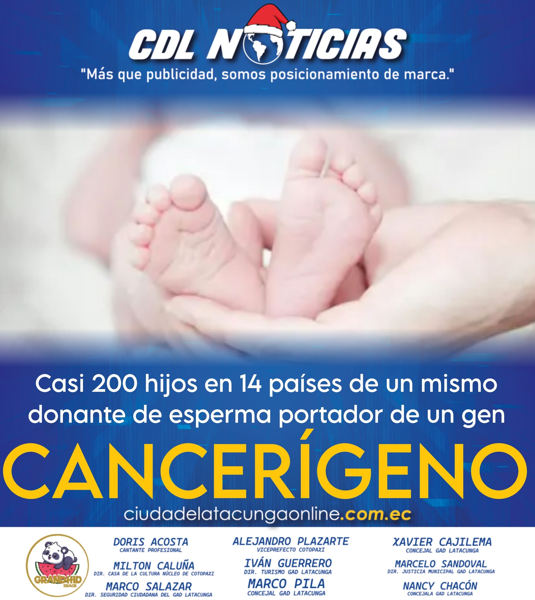 Casi 200 hijos en 14 países de un mismo donante de esperma portador de un gen cancerígeno