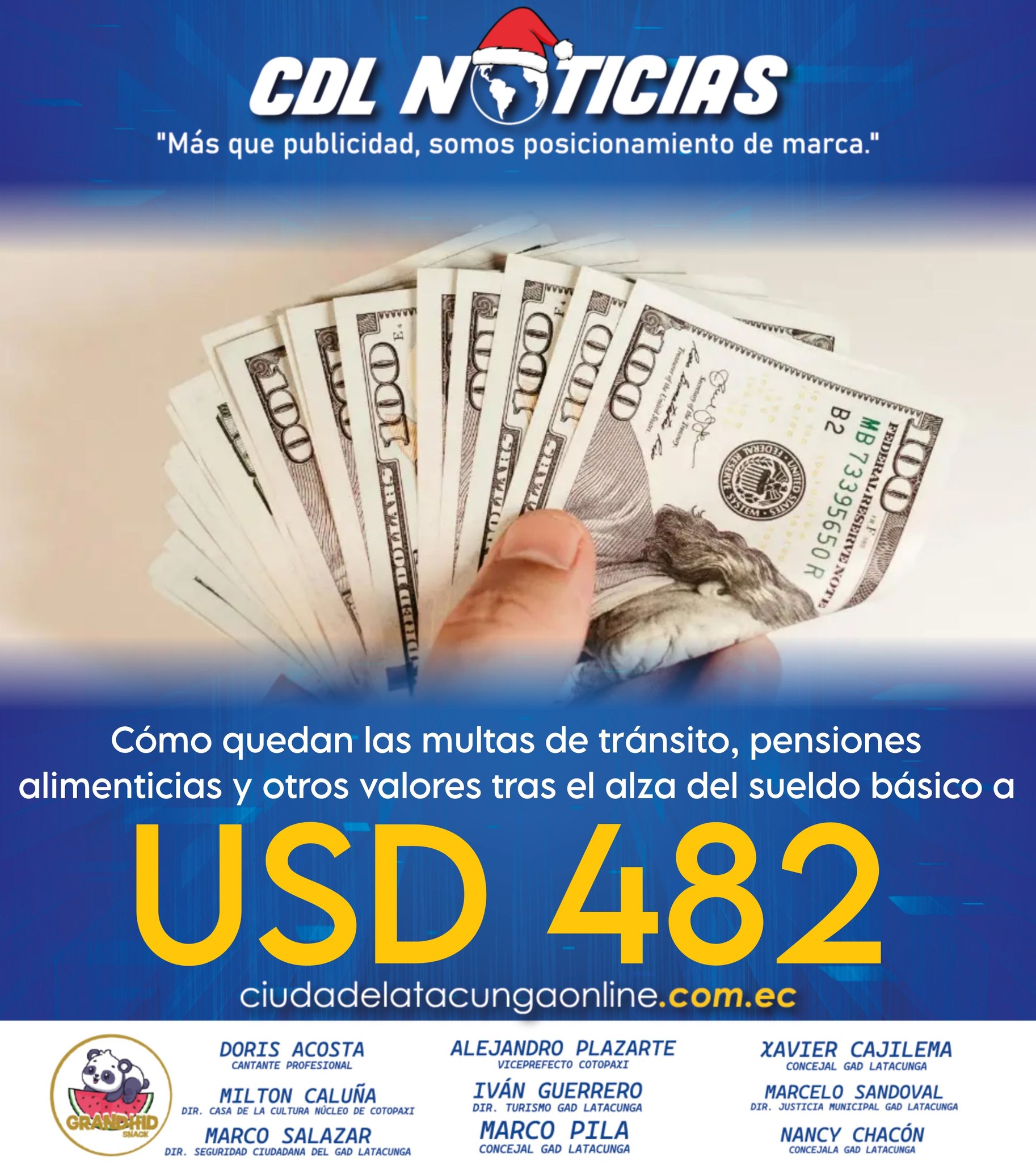 Cómo quedan las multas de tránsito, pensiones alimenticias y otros valores tras el alza del sueldo básico a USD 482