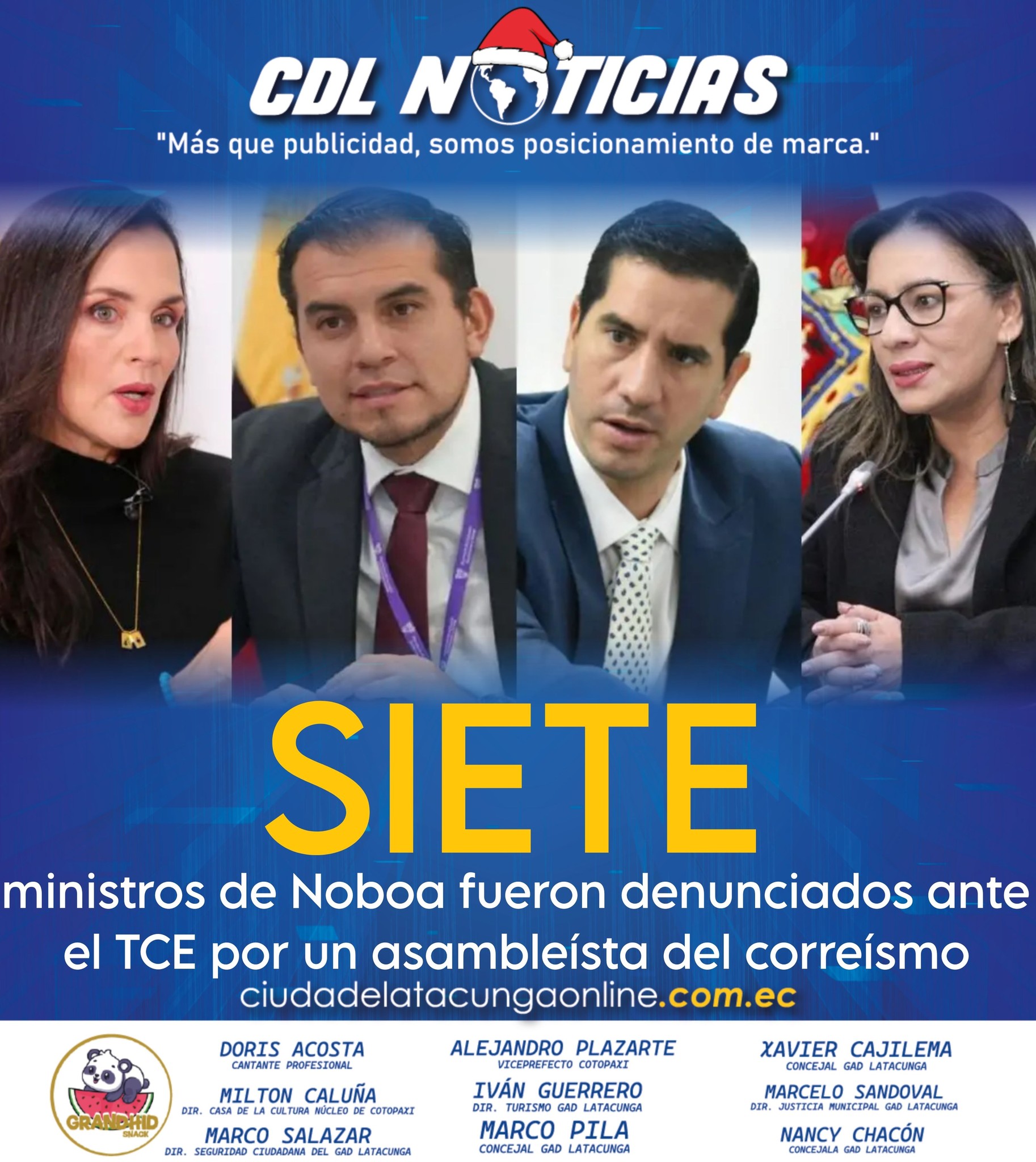 Siete ministros de Noboa fueron denunciados ante el TCE por un asambleísta del correísmo