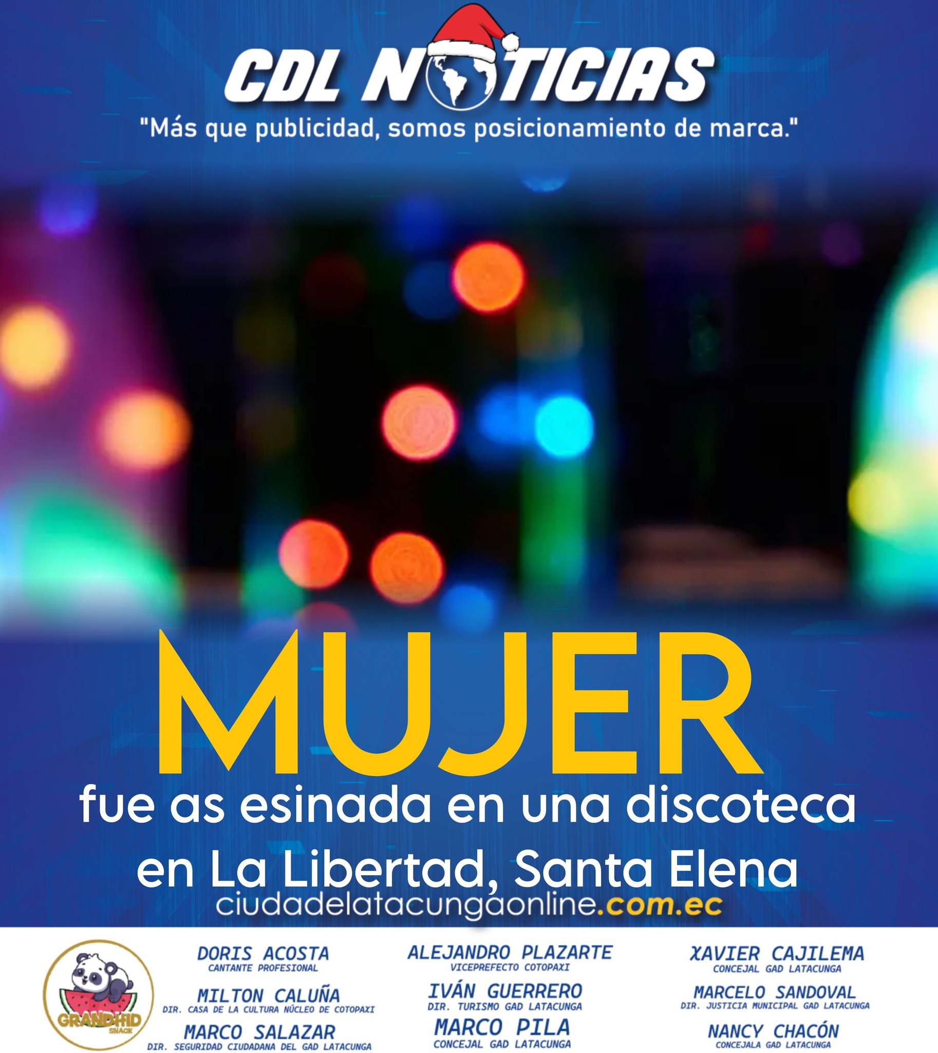 Mujer fue as esinada en una discoteca de La Libertad, Santa Elena