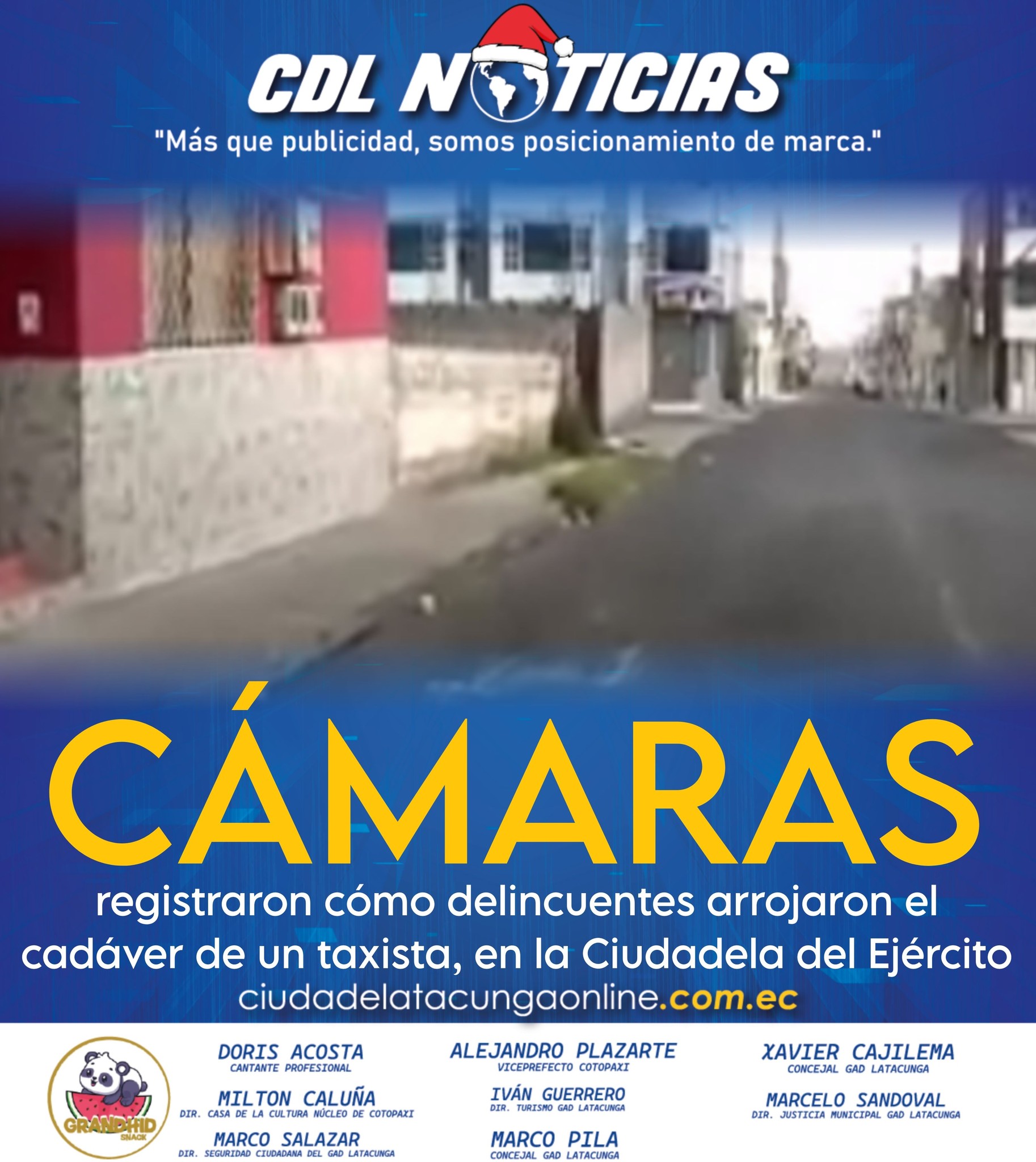 Cámaras registraron cómo delincuentes arrojaron el cadáver de un taxista, en la Ciudadela del Ejército