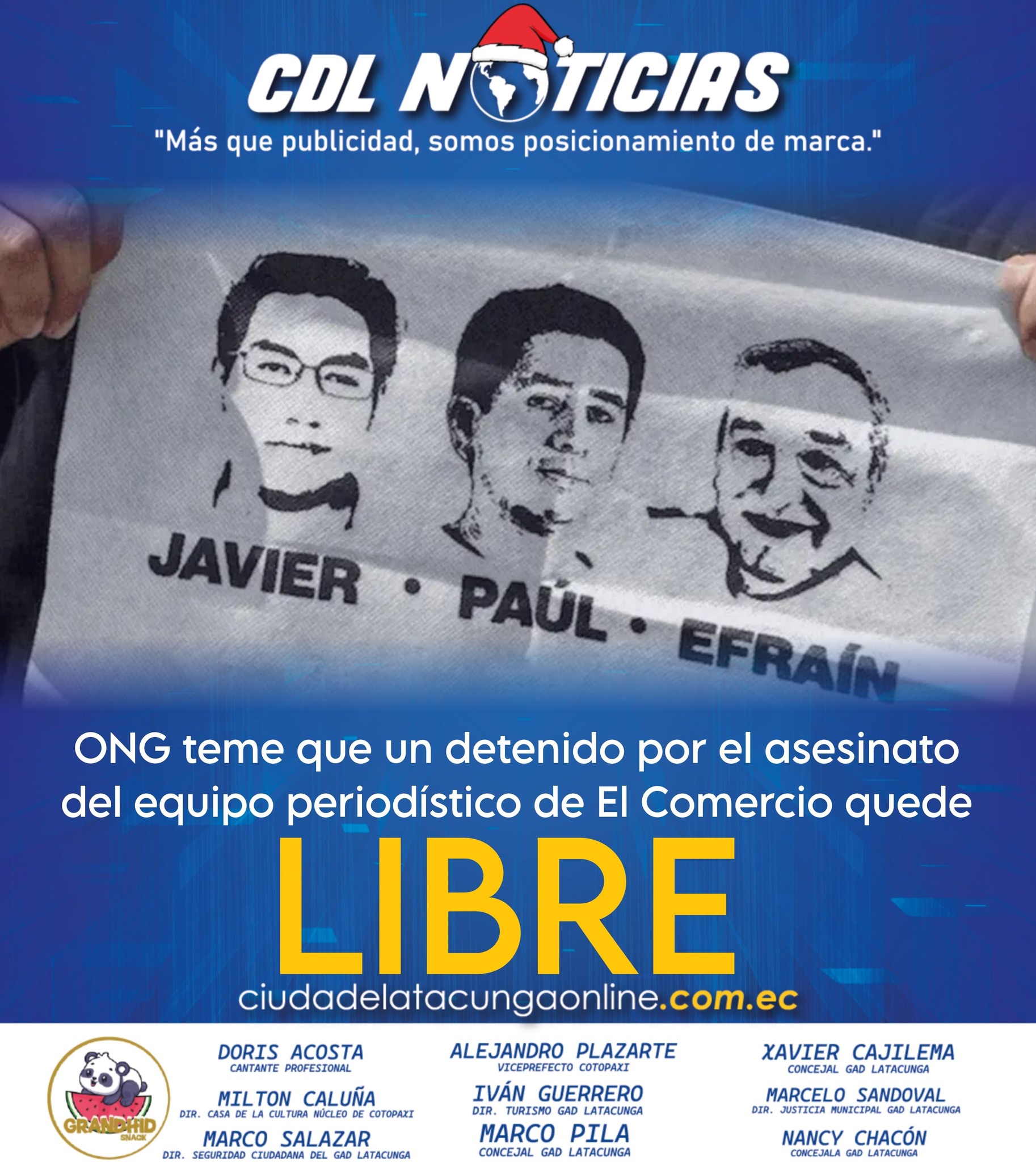 ONG teme que un detenido por el asesinato del equipo periodístico de El Comercio quede libre