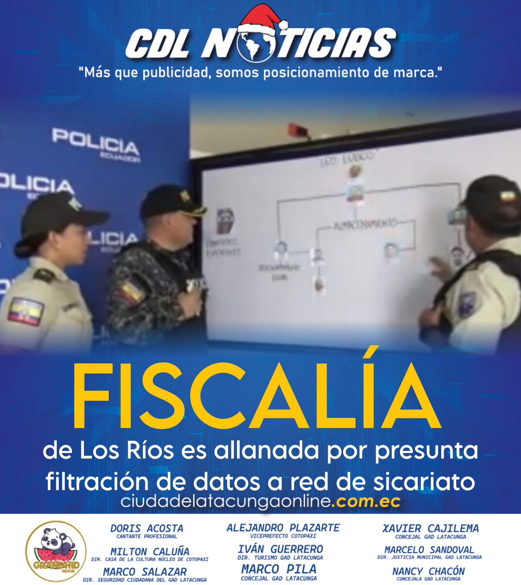 La Fiscalía de Los Ríos es allanada por presunta filtración de datos a red de sicariato