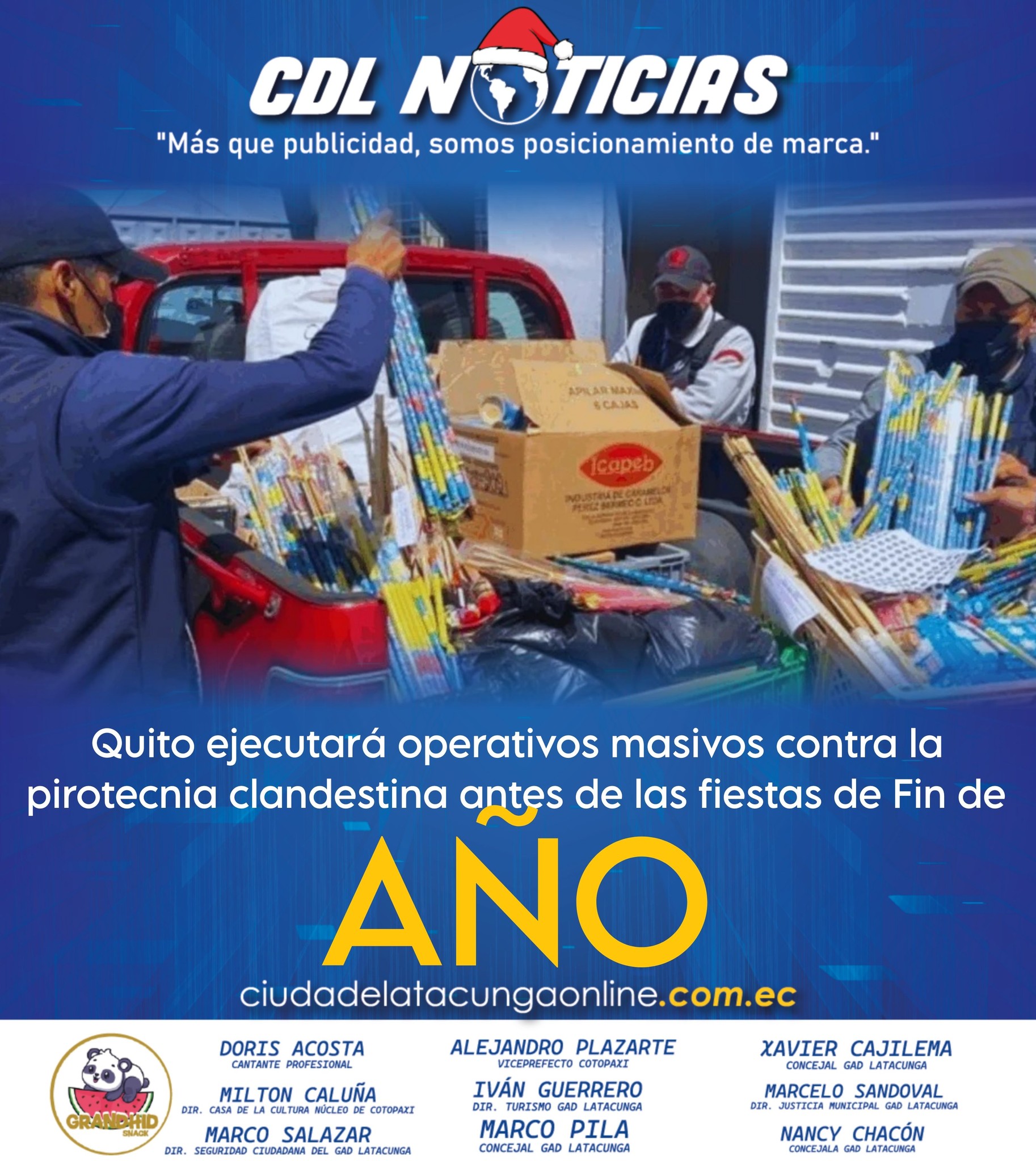 Quito ejecutará operativos masivos contra la pirotecnia clandestina antes de las fiestas de Fin de Año