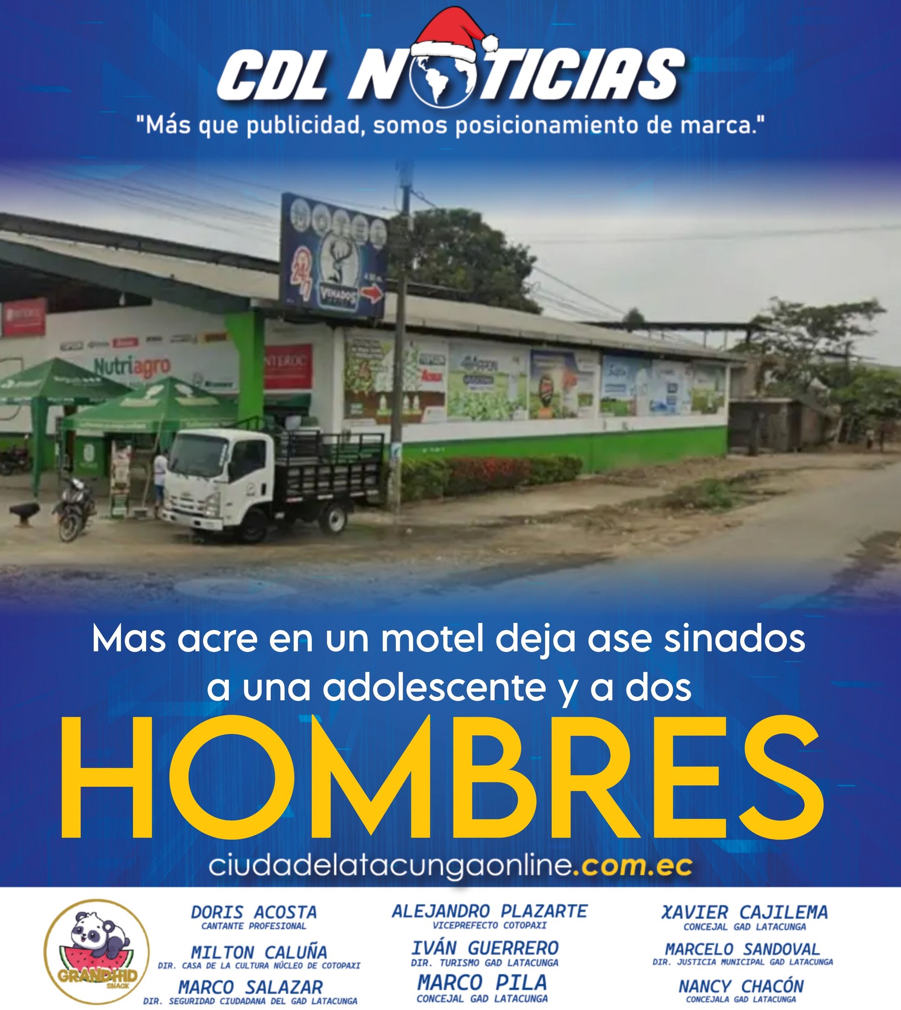 Los Ríos: mas acre en un motel deja ase sinados a una adolescente y a dos hombres