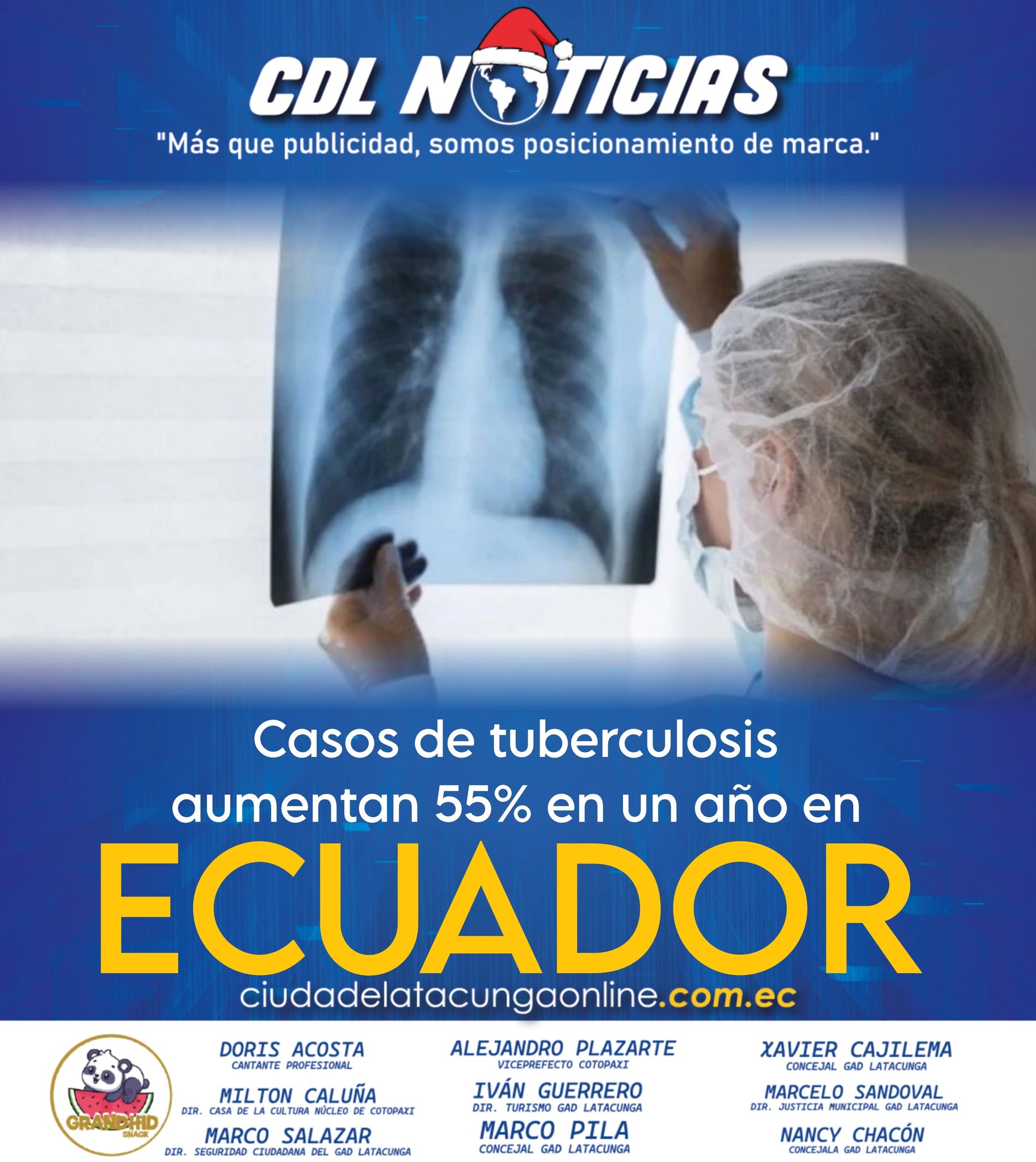 Casos de tuberculosis aumentan 55% en un año en Ecuador