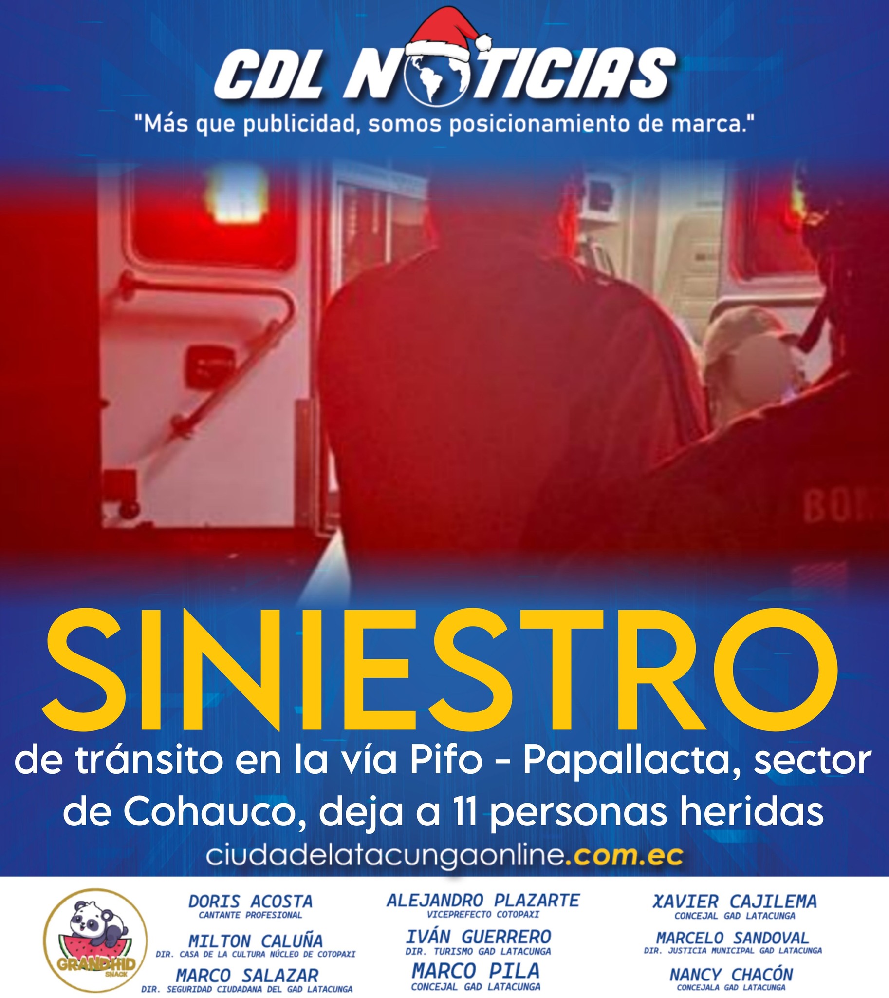 Siniestro de tránsito en la vía Pifo – Papallacta, sector de Cohauco, deja a 11 personas heridas