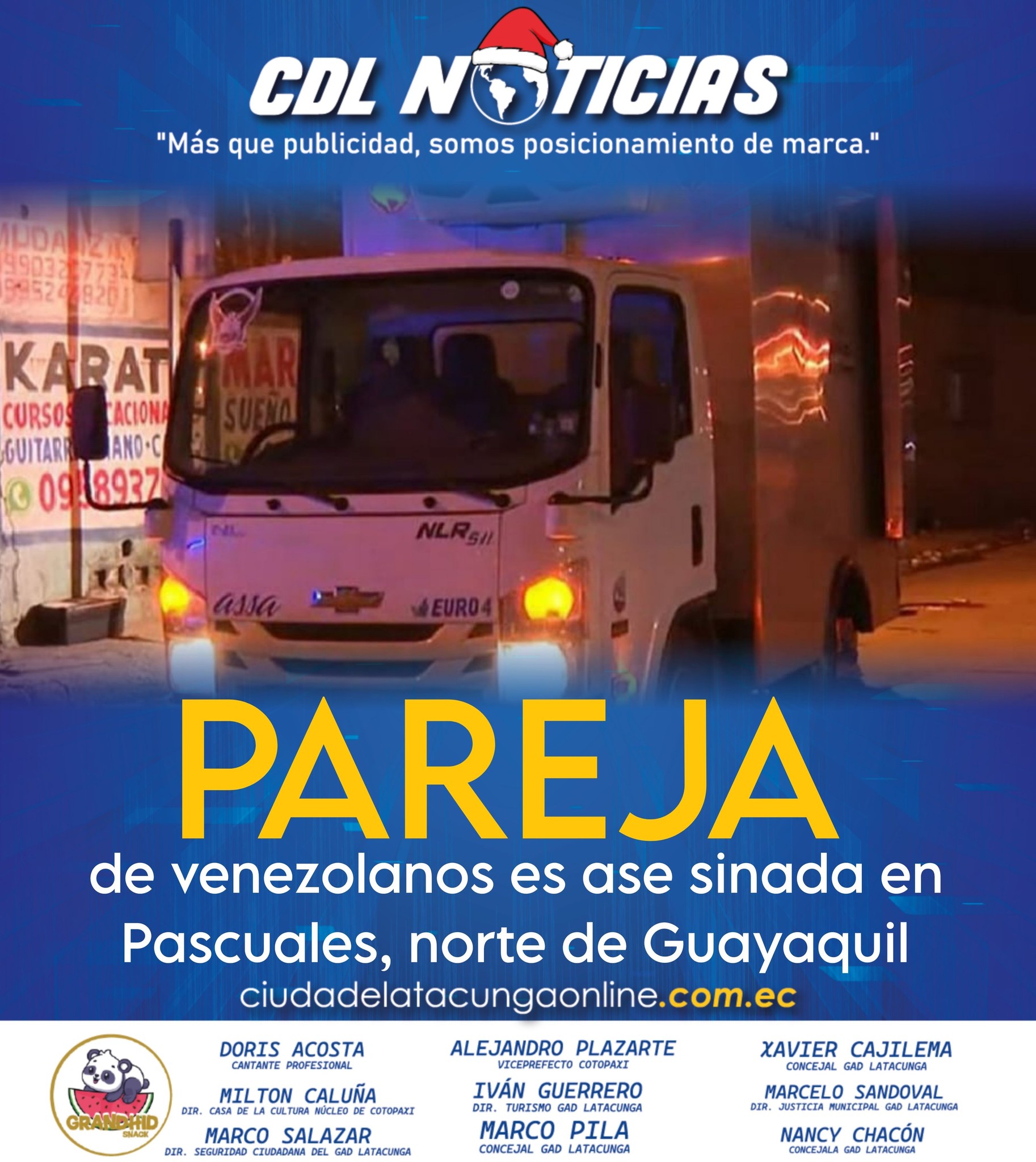 Una pareja de venezolanos es asesinada en Pascuales, norte de Guayaquil