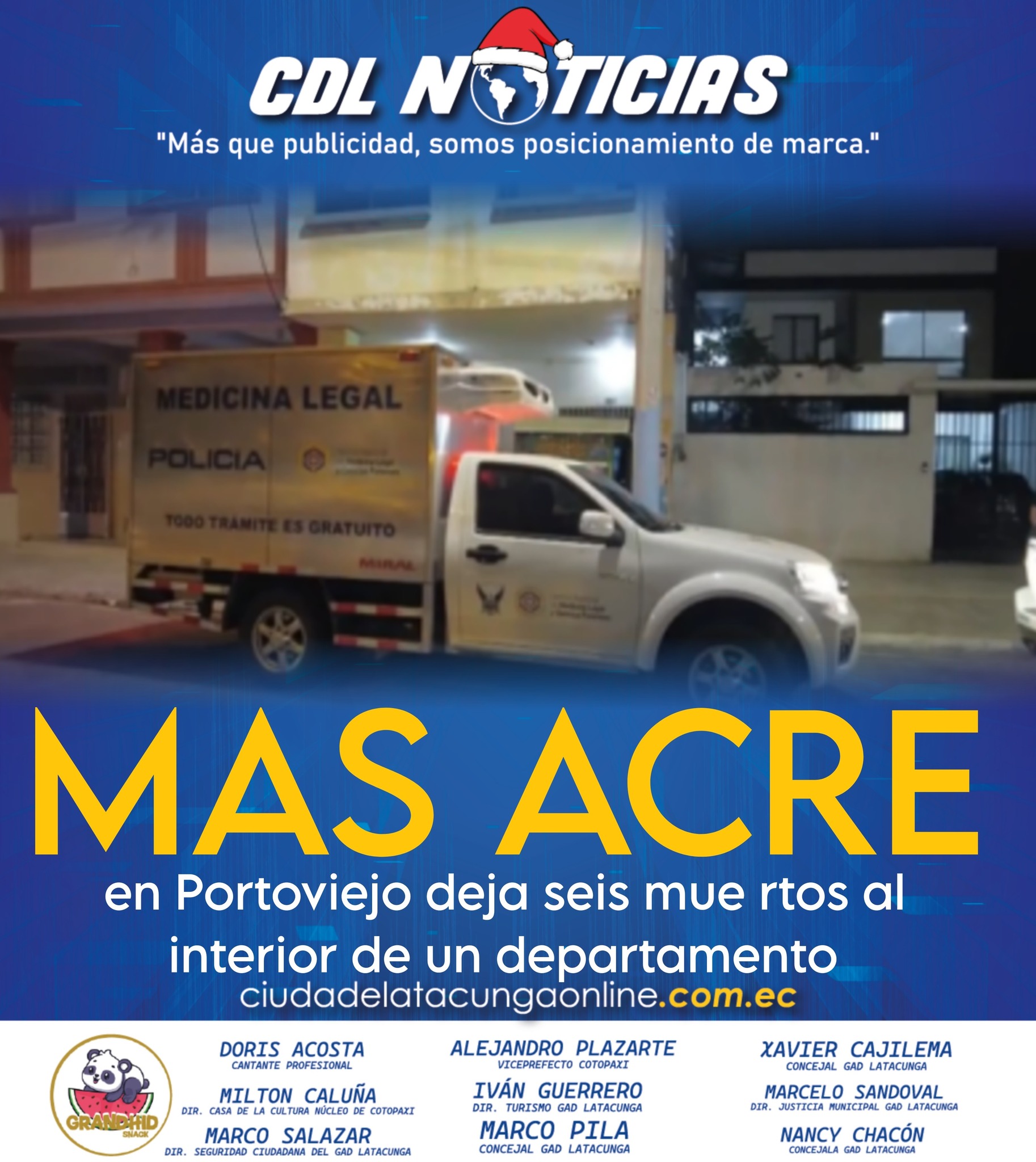 Mas acre en Portoviejo deja seis mue rtos al interior de un departamento