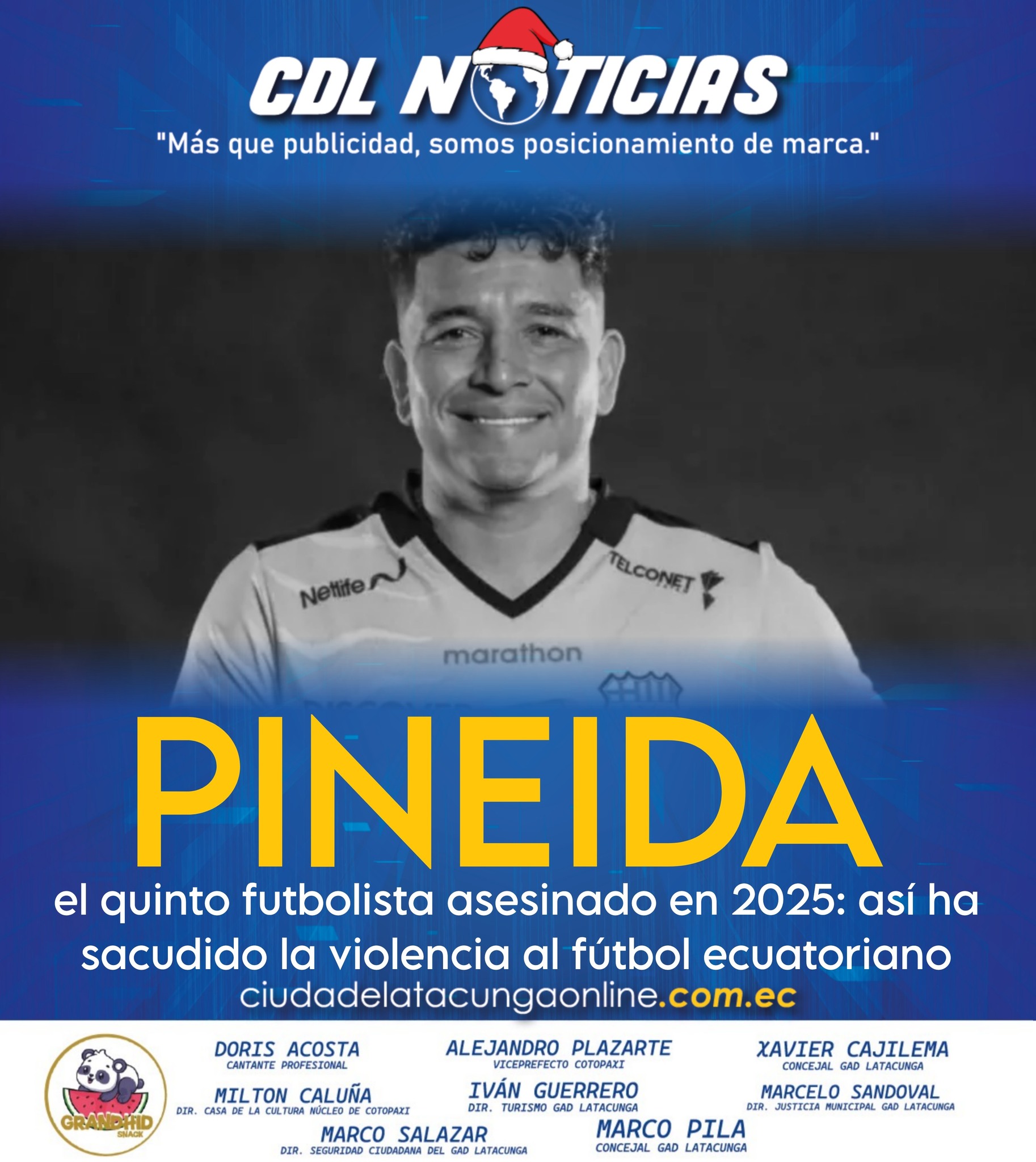 Mario Pineida, el quinto futbolista asesinado en 2025: así ha sacudido la violencia al fútbol ecuatoriano