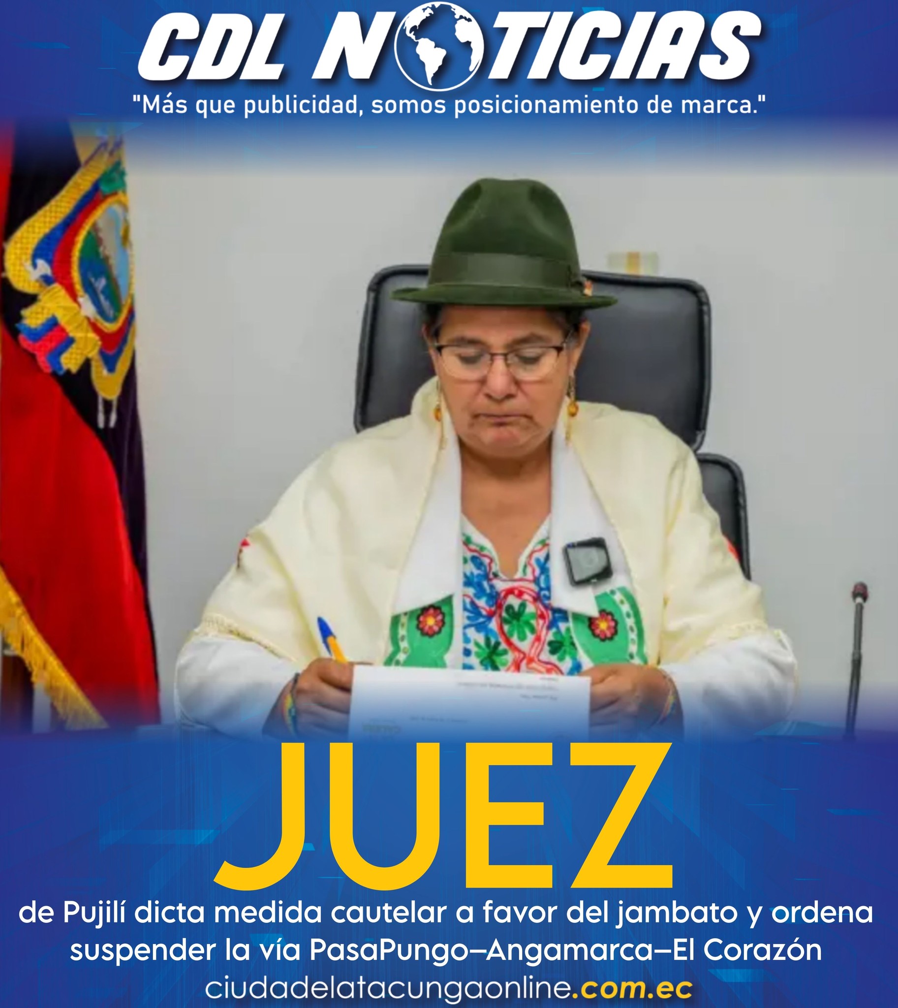 Juez de Pujilí dicta medida cautelar a favor del jambato y ordena suspender la vía PasaPungo–Angamarca–El Corazón