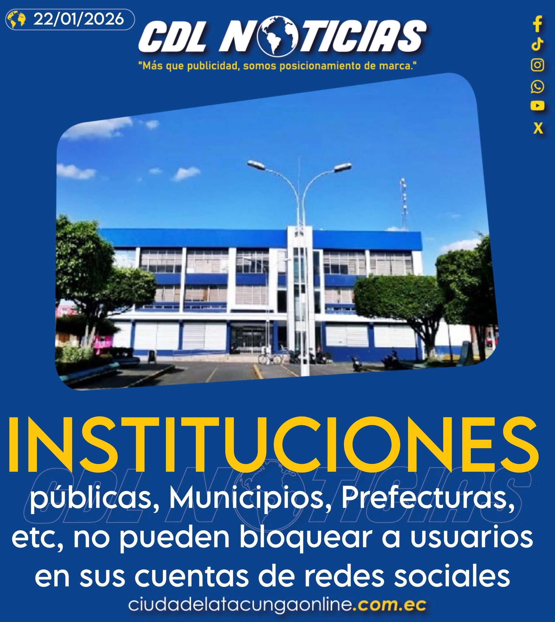 Las instituciones públicas no pueden bloquear a usuarios en sus cuentas de redes sociales, así lo dictaminó la Corte Constitucional