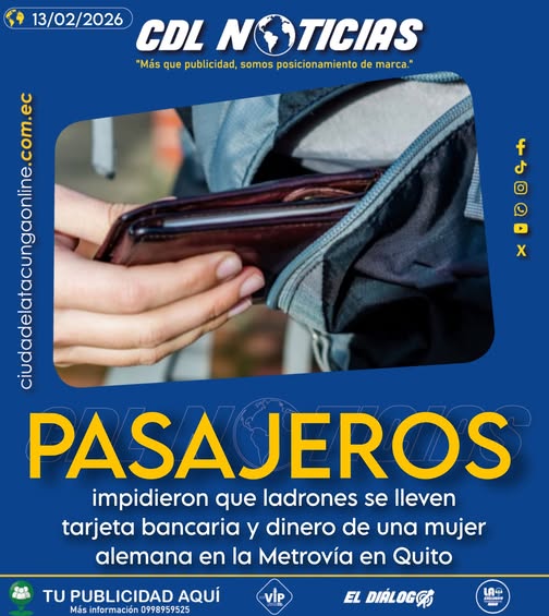 Pasajeros impidieron que ladrones se lleven tarjeta bancaria y dinero de una mujer alemana en la Metrovía en Quito