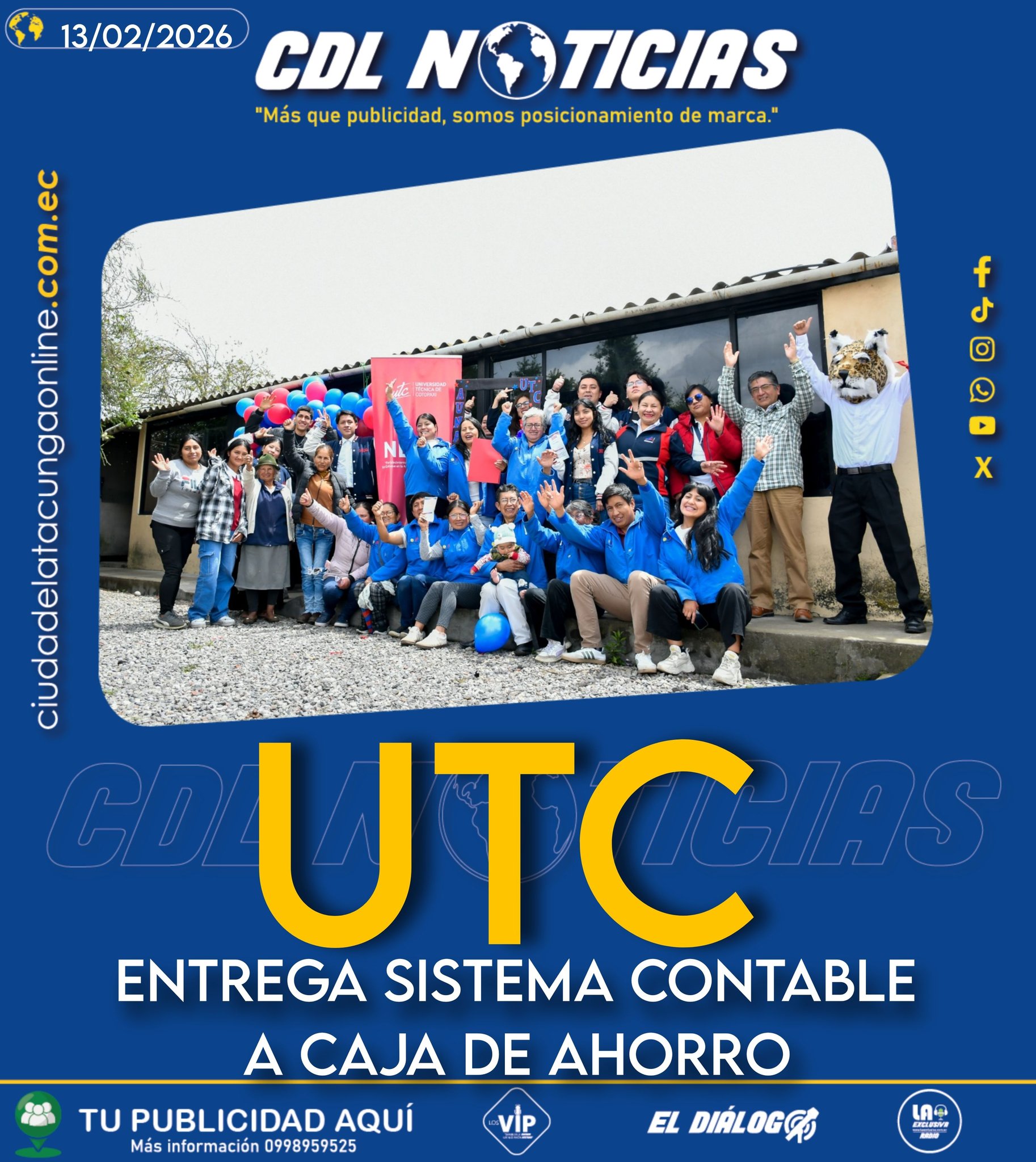 UTC ENTREGA SISTEMA CONTABLE A CAJA DE AHORRO