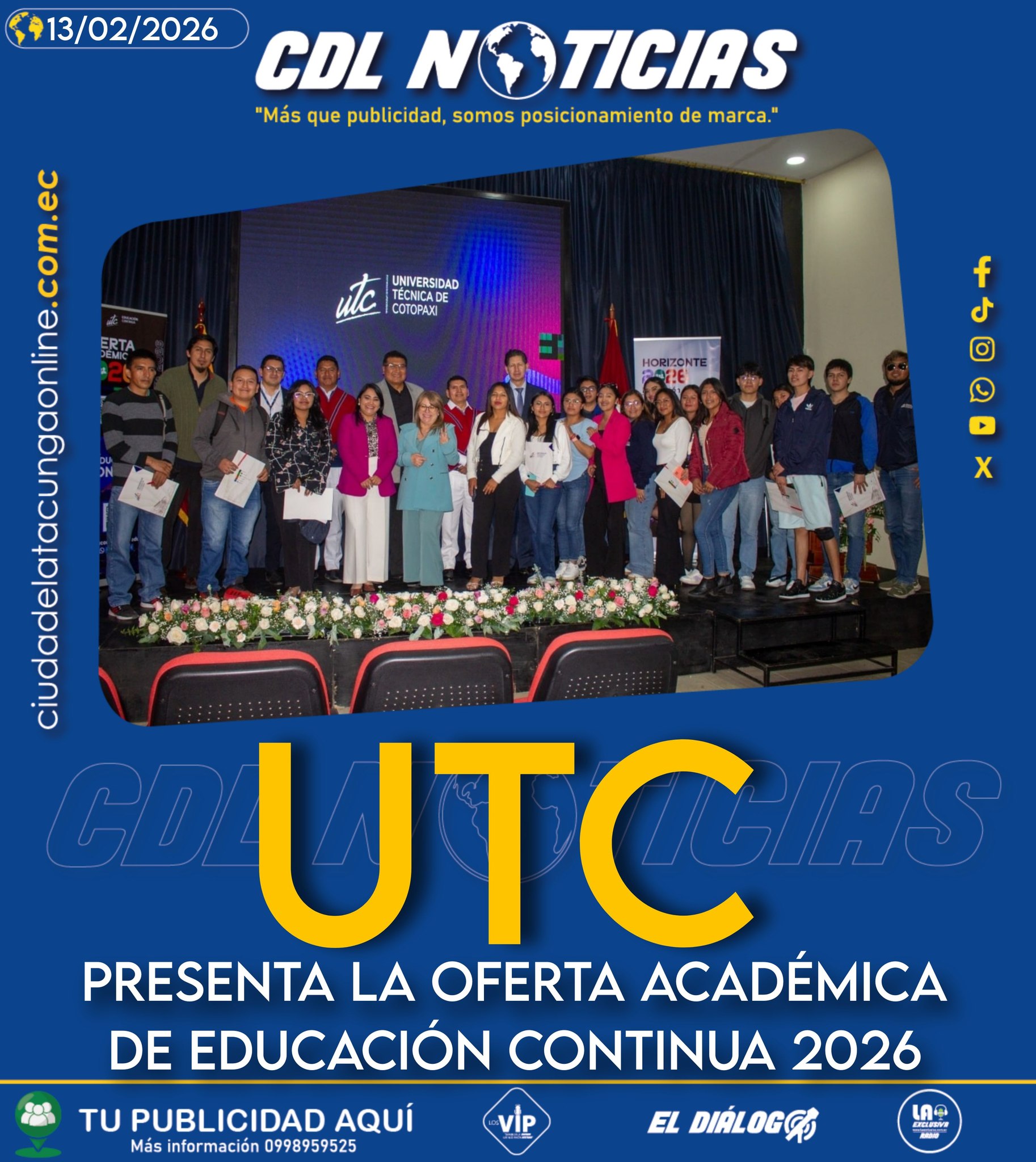 UTC PRESENTA LA OFERTA ACADÉMICA DE EDUCACIÓN CONTINUA 2026