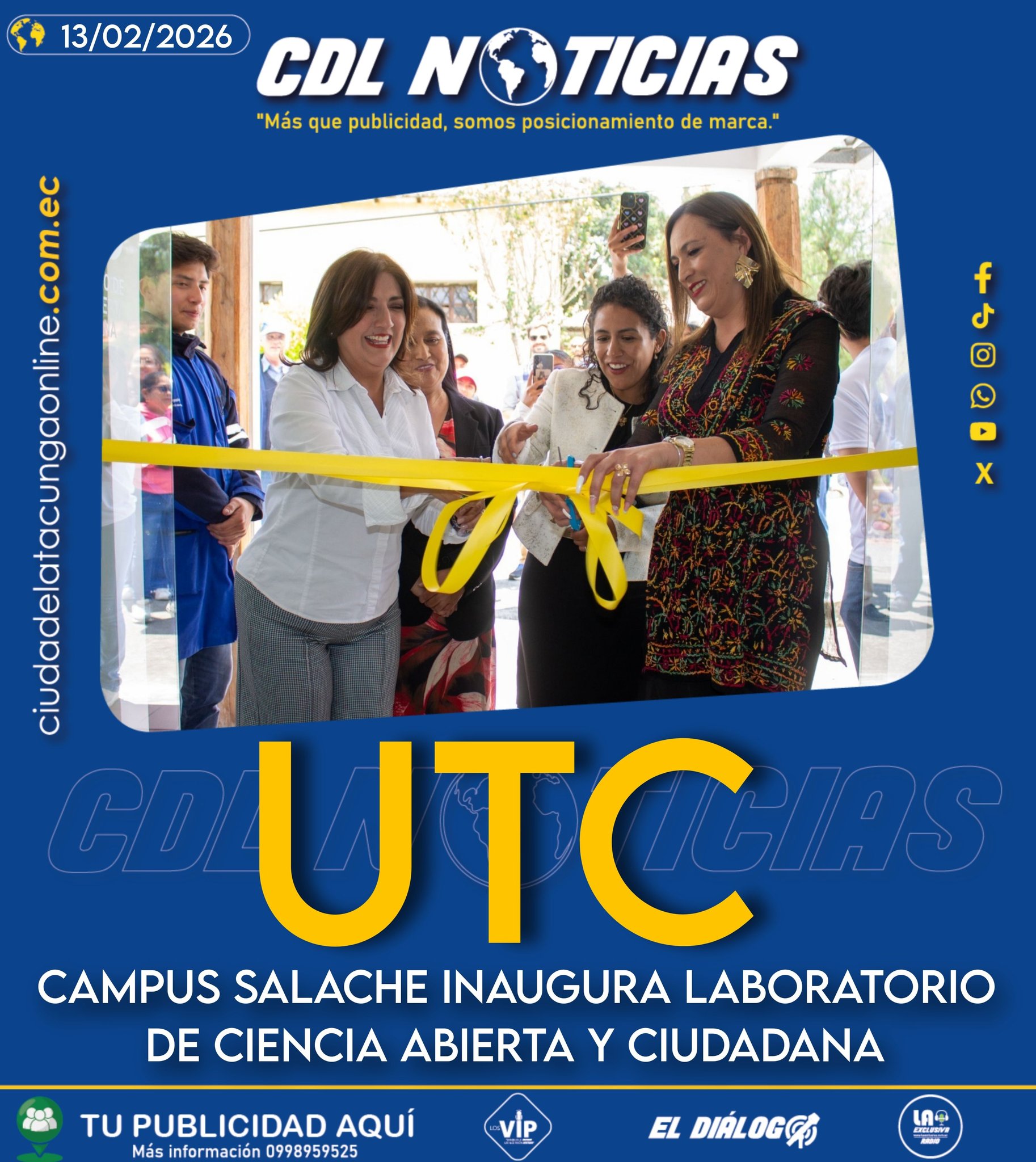 UTC CAMPUS SALACHE INAUGURA LABORATORIO DE CIENCIA ABIERTA Y CIUDADANA
