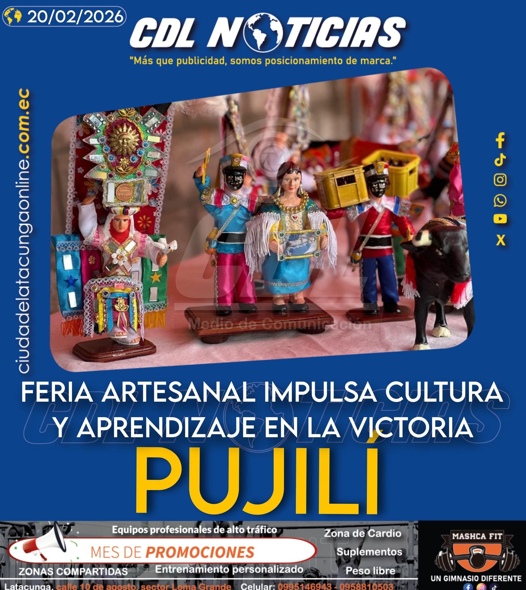 FERIA ARTESANAL IMPULSA CULTURA Y APRENDIZAJE EN LA VICTORIA PUJILÍ