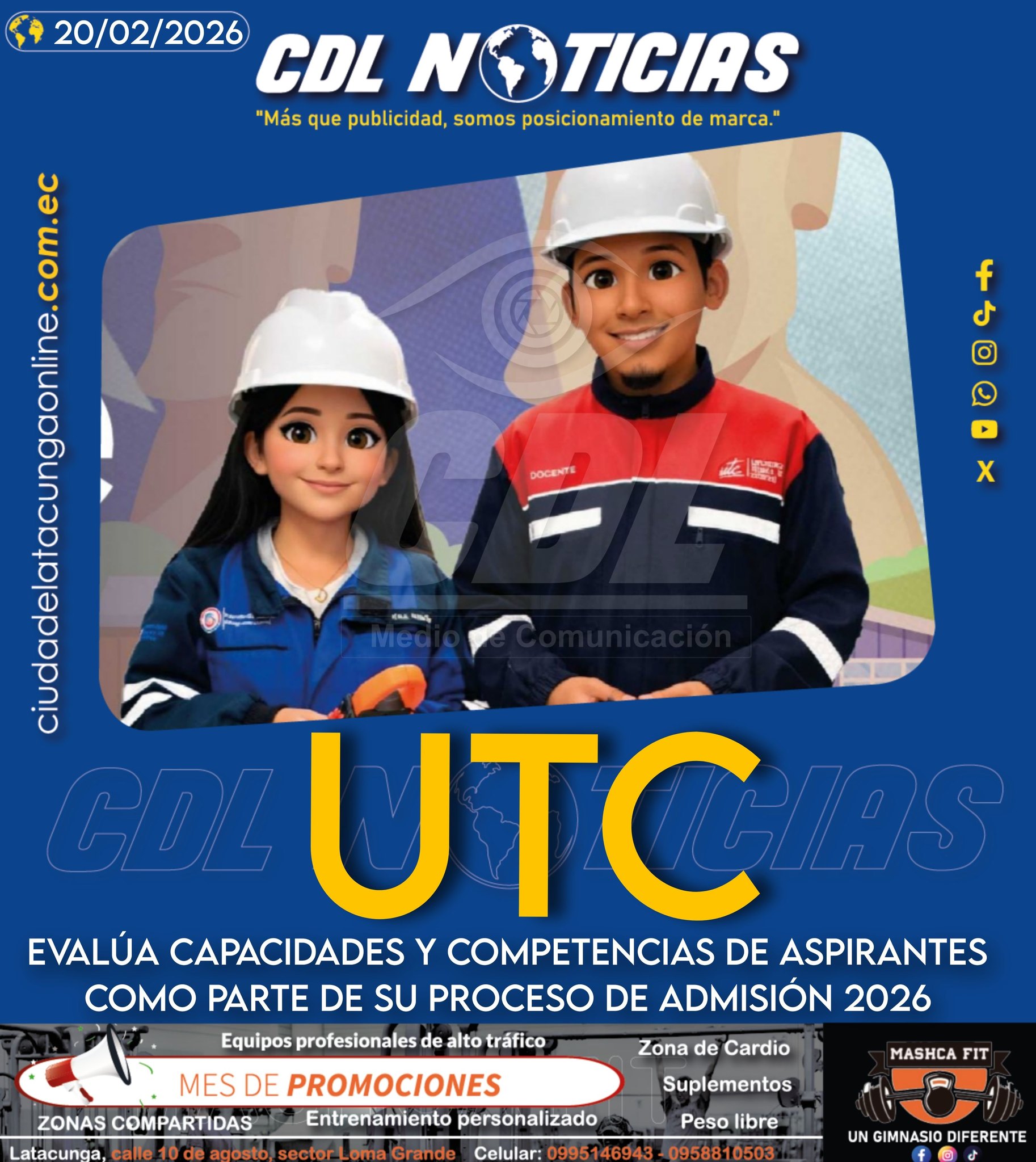 UTC EVALÚA CAPACIDADES Y COMPETENCIAS DE ASPIRANTES COMO PARTE DE SU PROCESO DE ADMISIÓN 2026