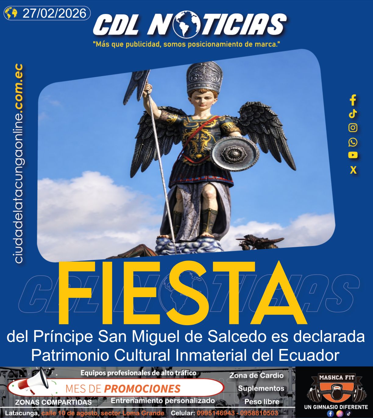Fiesta del Príncipe San Miguel de Salcedo es declarada Patrimonio Cultural Inmaterial del Ecuador