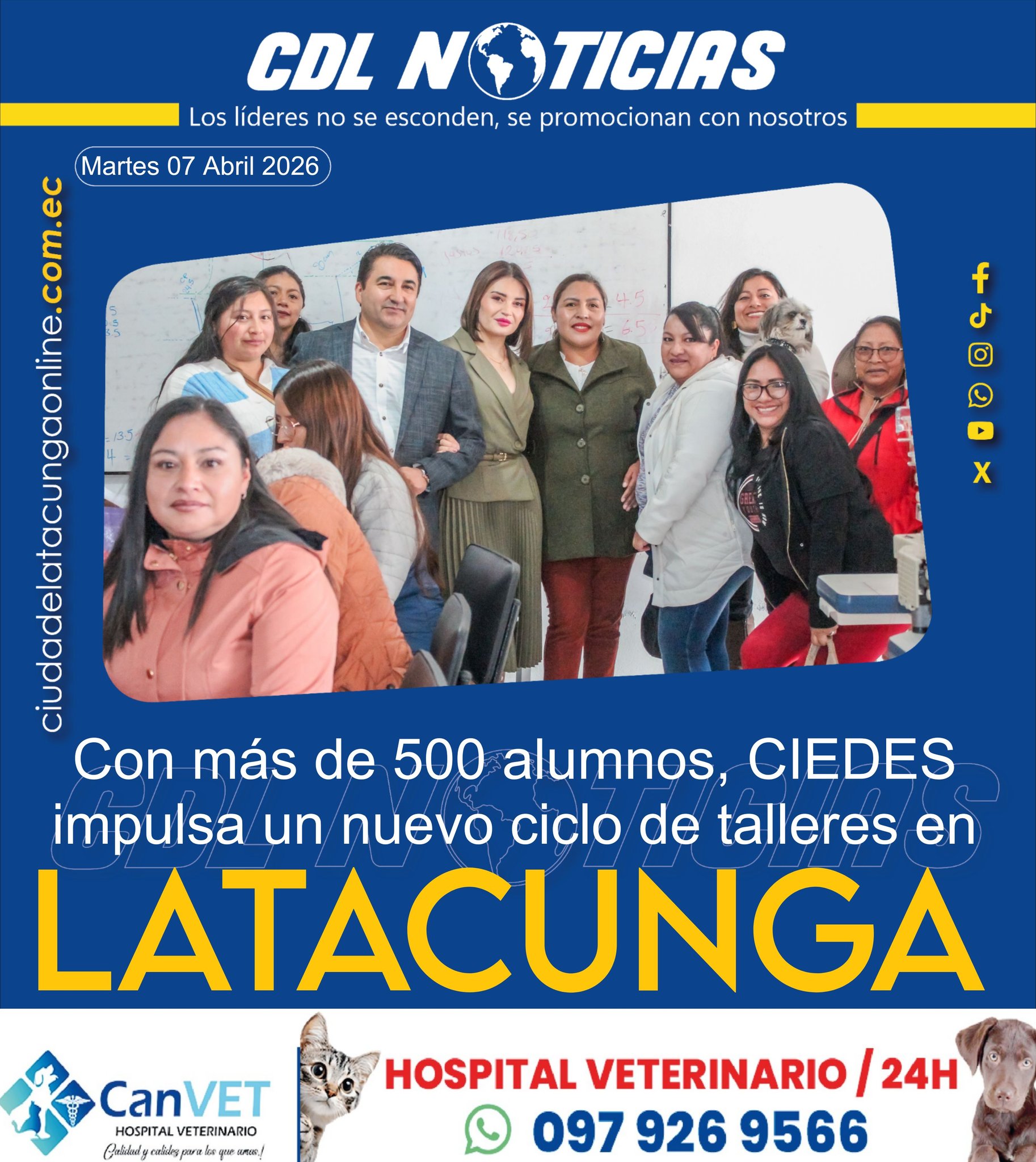 Con más de 500 alumnos, CIEDES impulsa un nuevo ciclo de talleres en Latacunga
