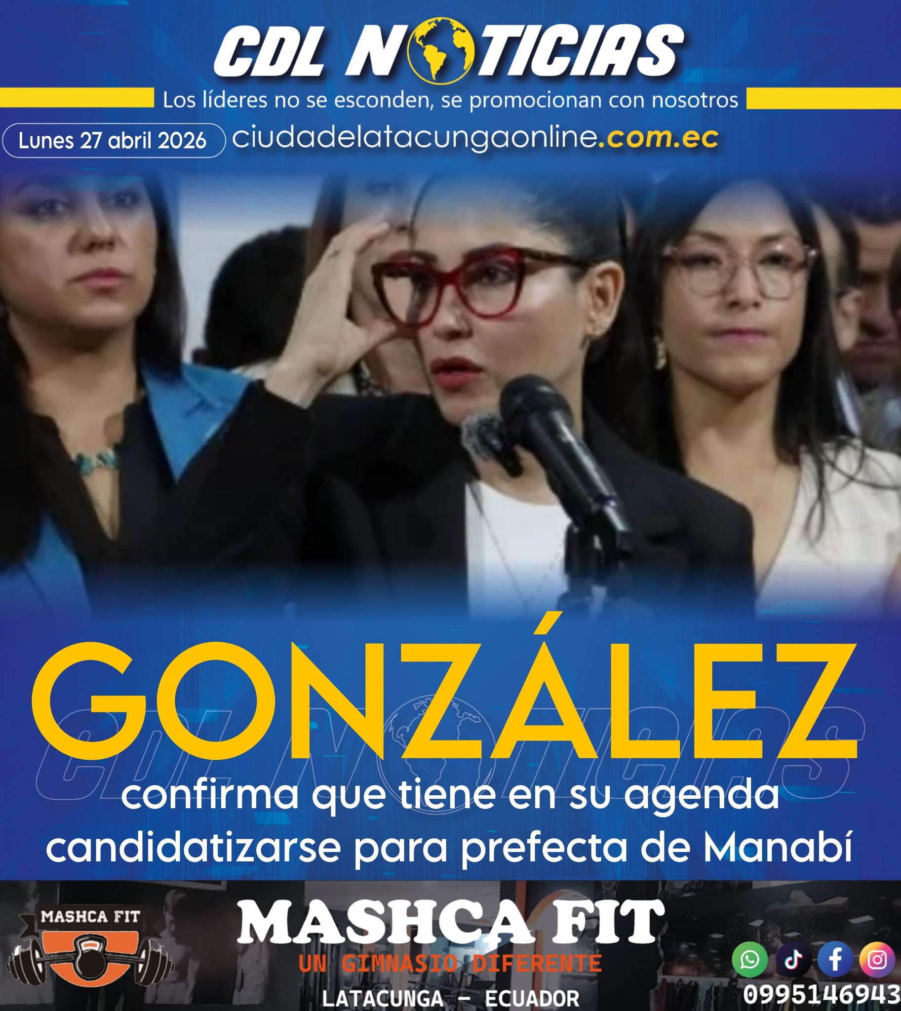 Luisa González confirma que tiene en su agenda candidatizarse para prefecta de Manabí