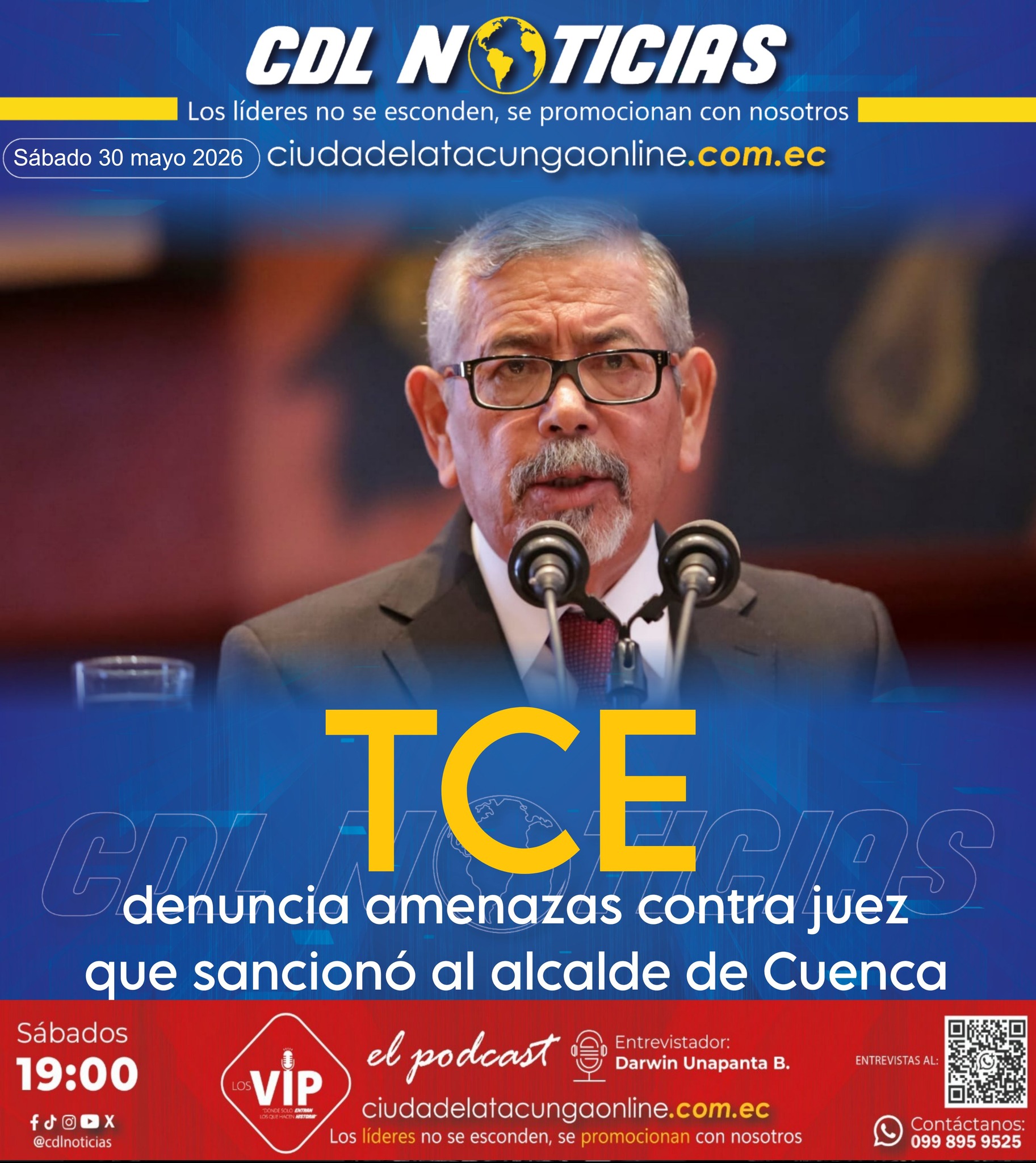 TCE denuncia amenazas contra juez que sancionó al alcalde de Cuenca