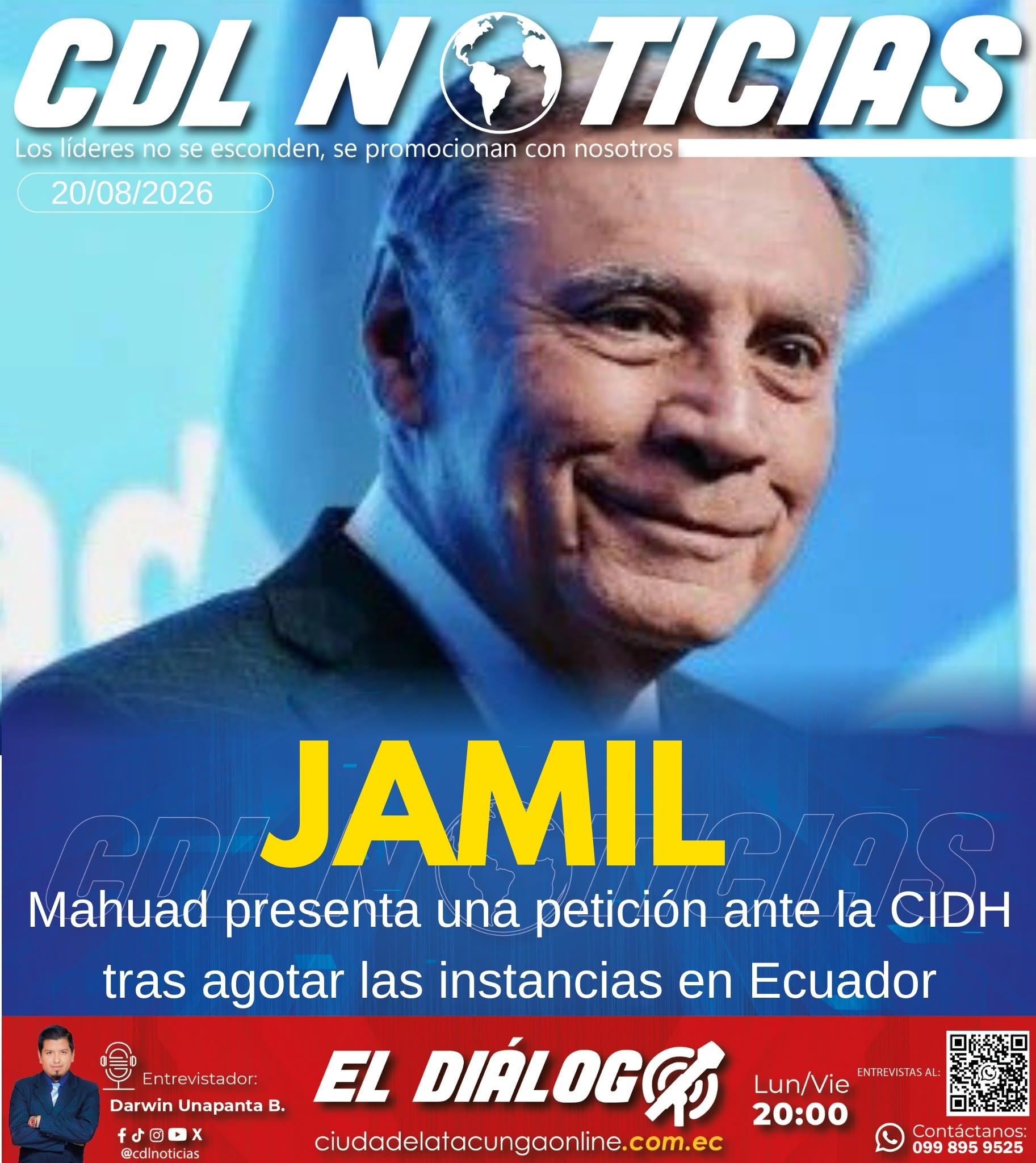 Jamil Mahuad presenta una petición ante la CIDH tras agotar las instancias en Ecuador