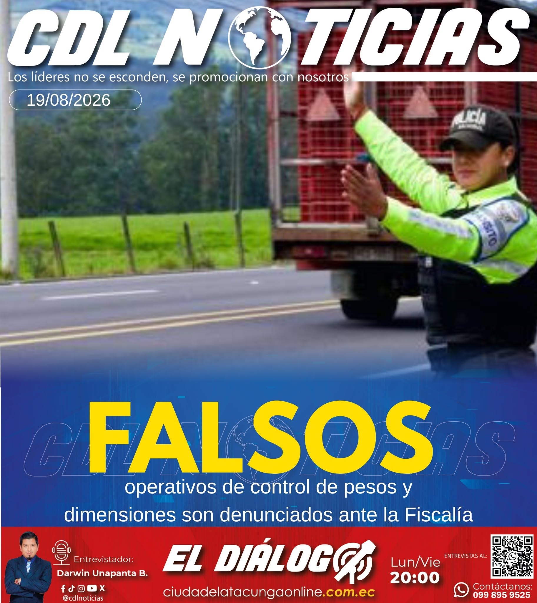 Falsos operativos de control de pesos y dimensiones son denunciados ante la Fiscalía