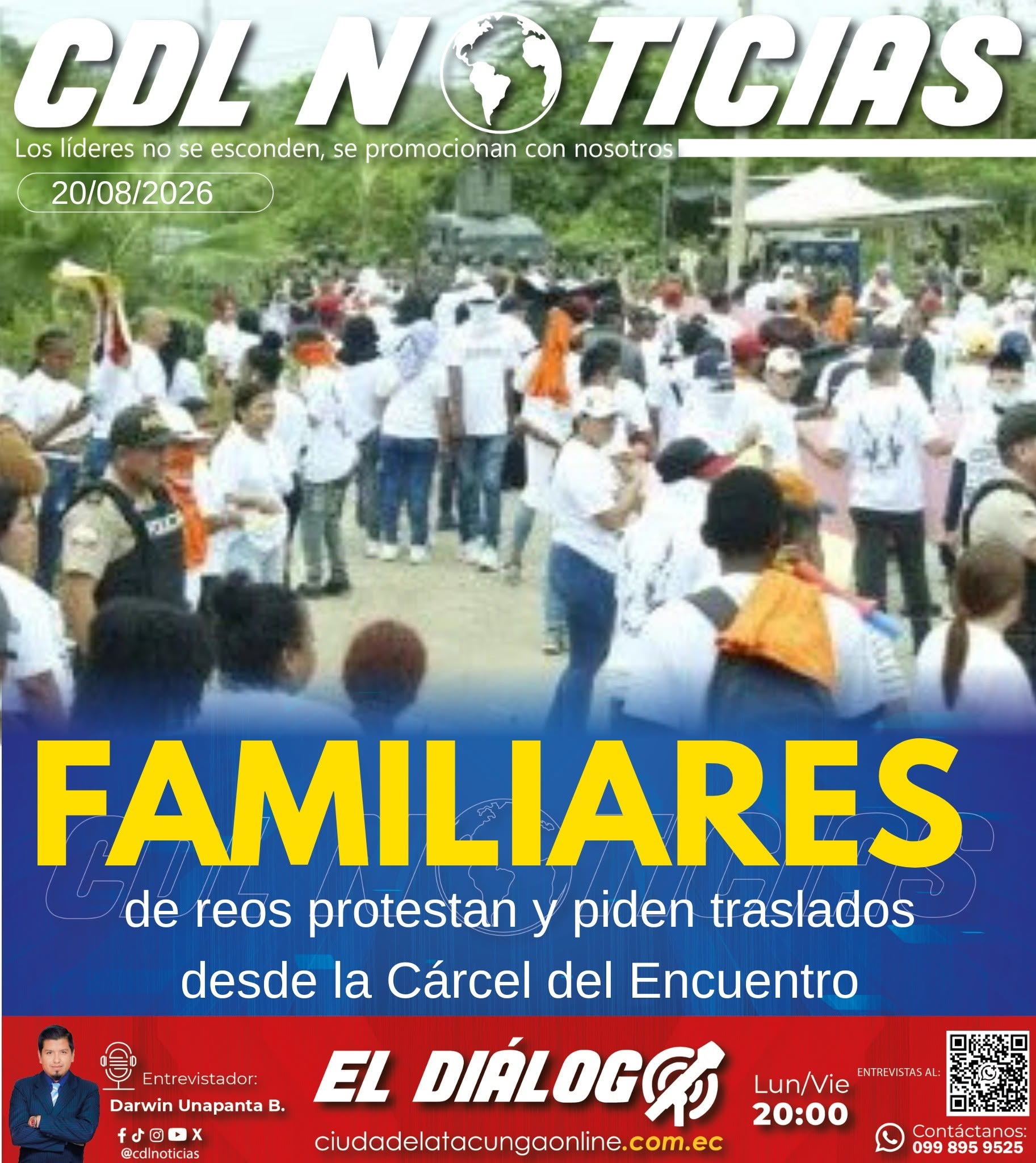 Familiares de reos protestan y piden traslados desde la Cárcel del Encuentro